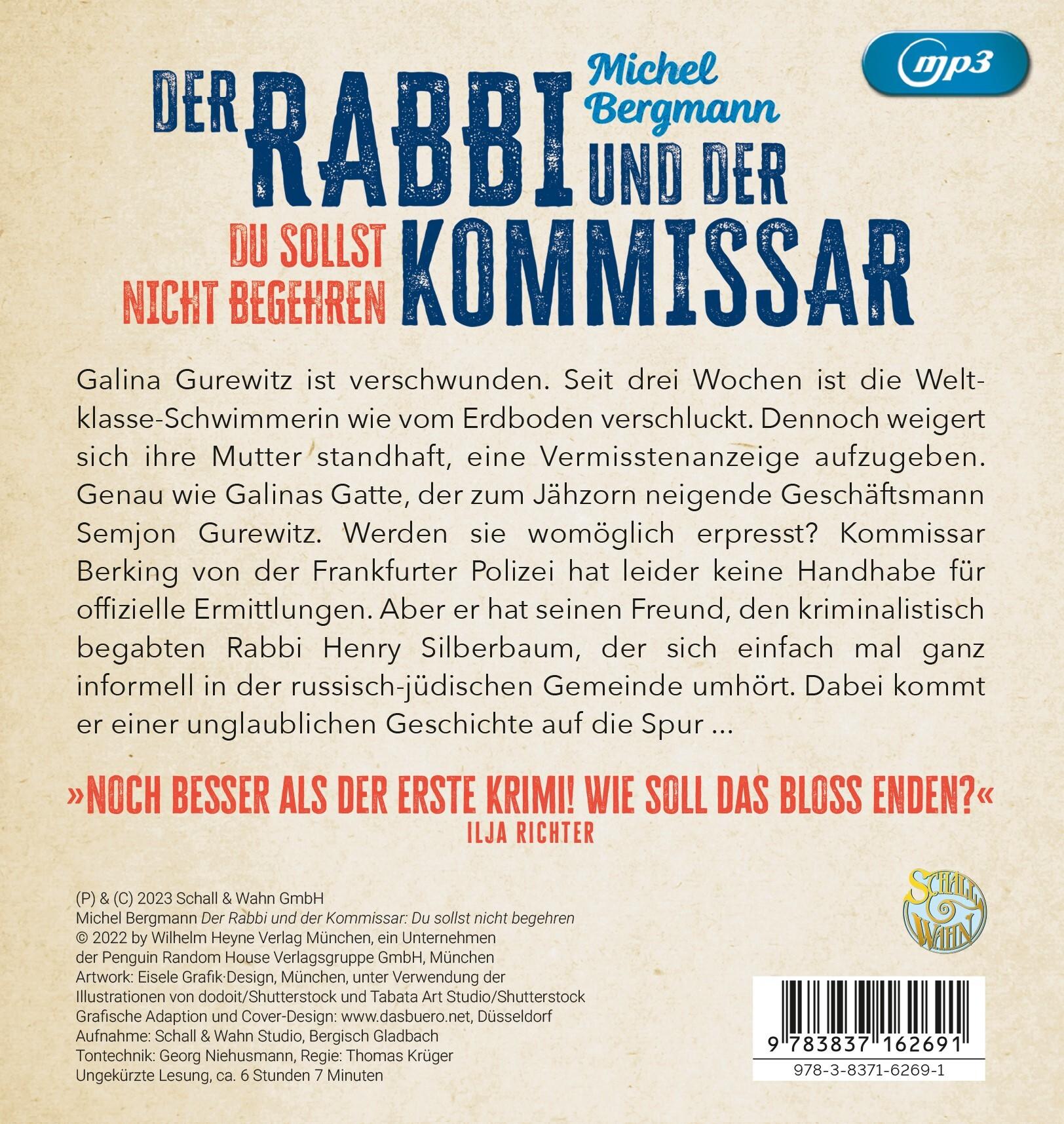 Beispielinhalt (Bild) Der Rabbi und der Kommissar 02: Du sollst nicht begehren