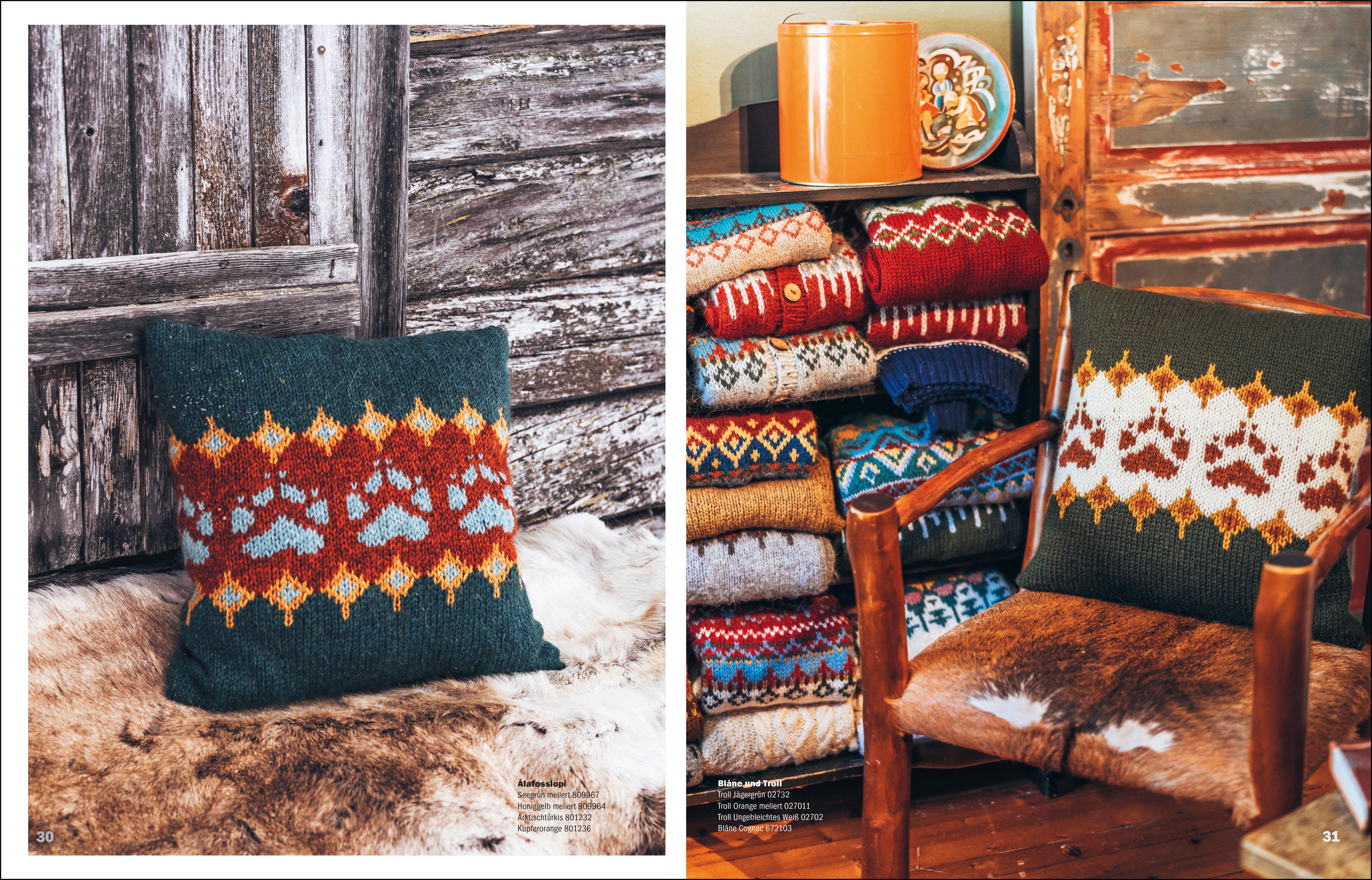 Beispielinhalt (Bild) Einfach nordisch stricken - Decken, Kissen & Co.