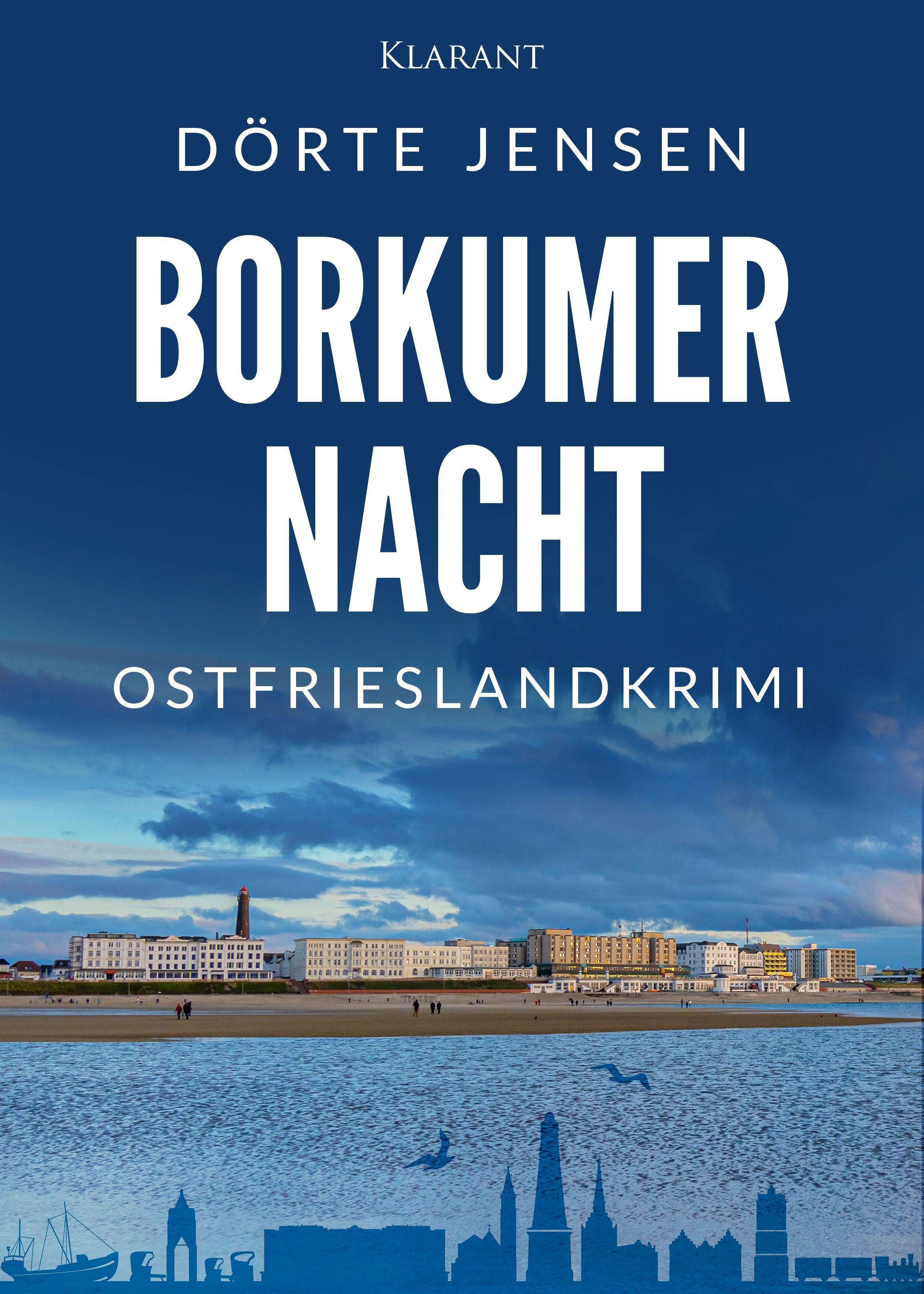 Vorderes Coverbild Borkumer Nacht. Ostfrieslandkrimi