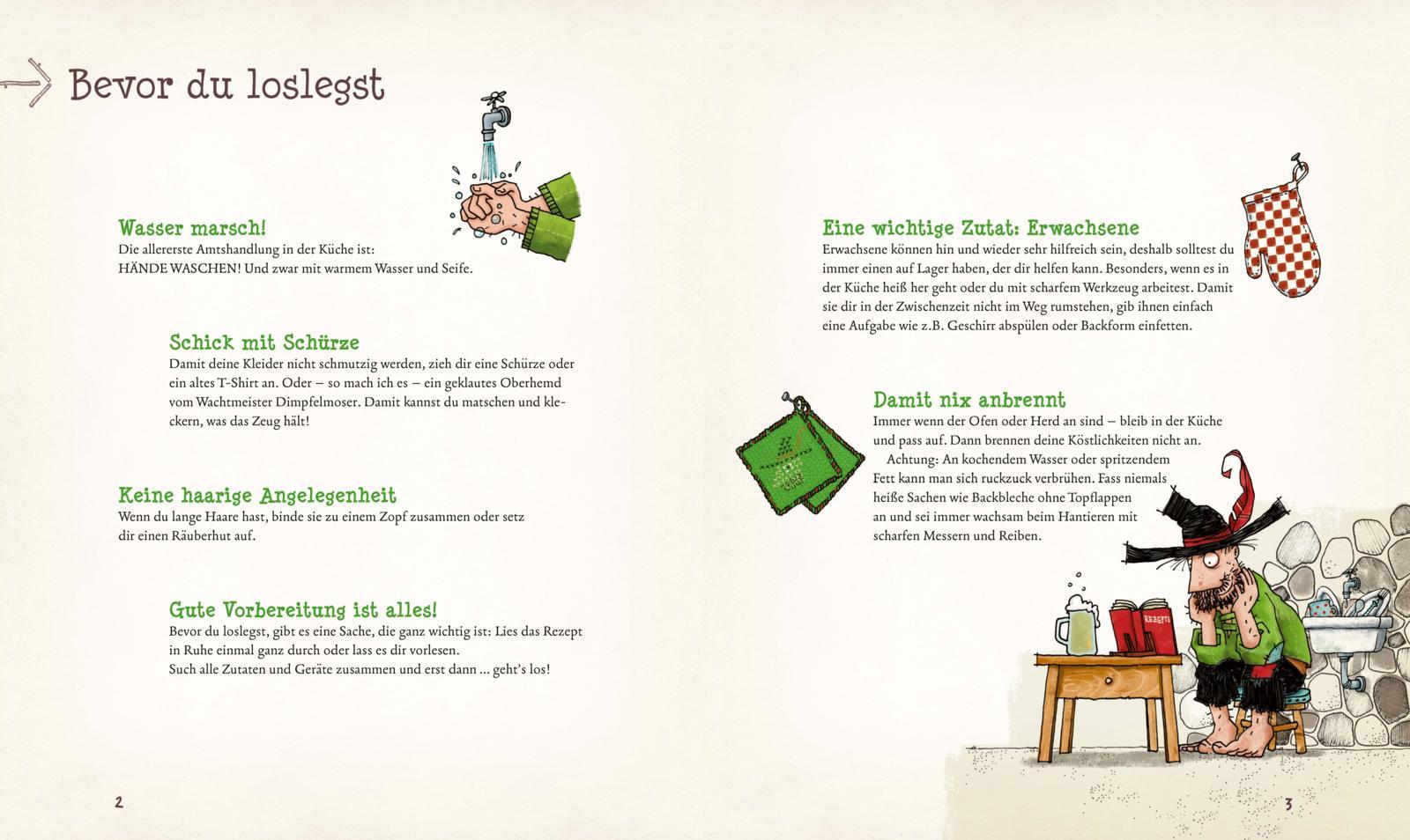 Beispielinhalt (Bild) Das große Räuber Hotzenplotz Koch- und Backbuch