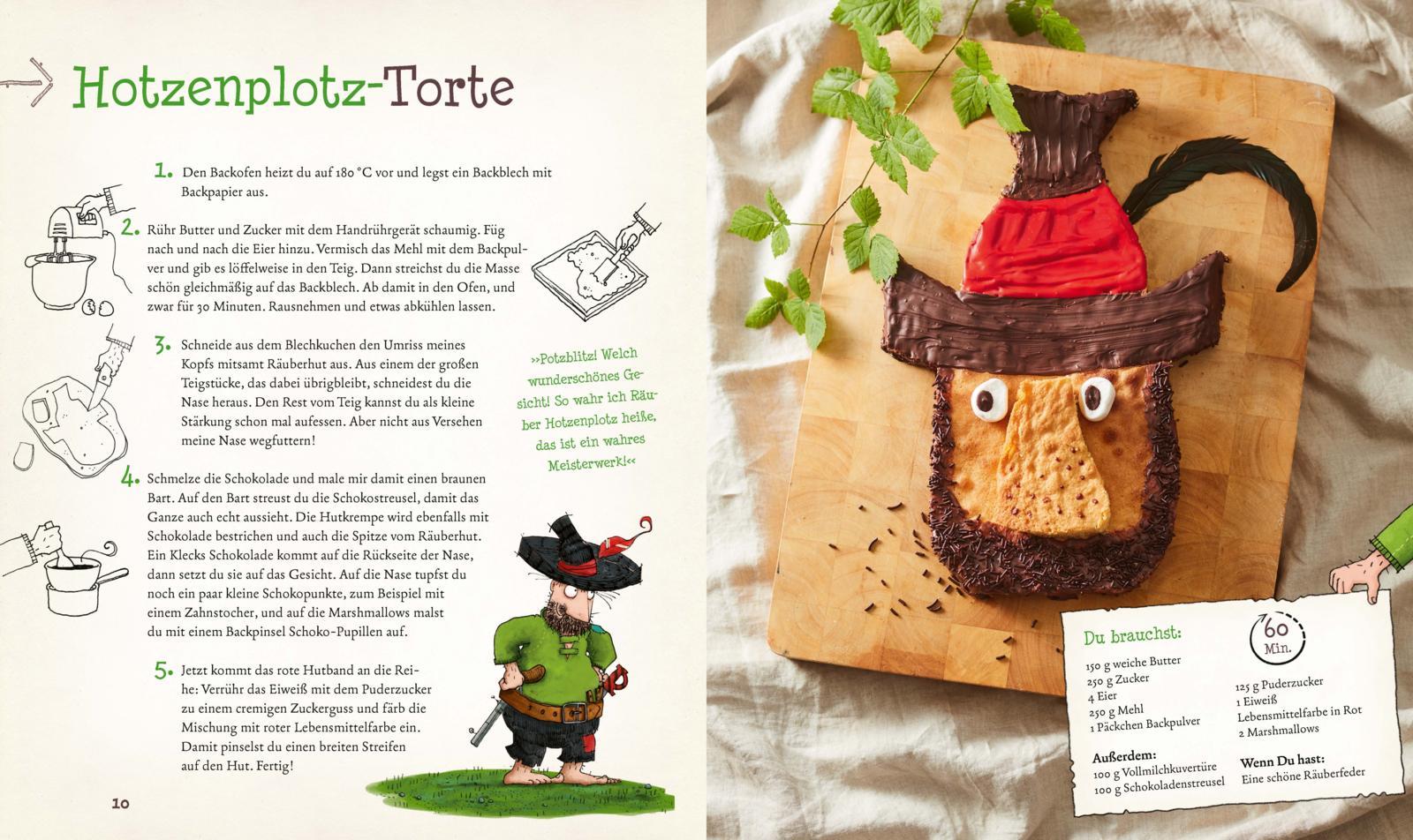 Beispielinhalt (Bild) Das große Räuber Hotzenplotz Koch- und Backbuch