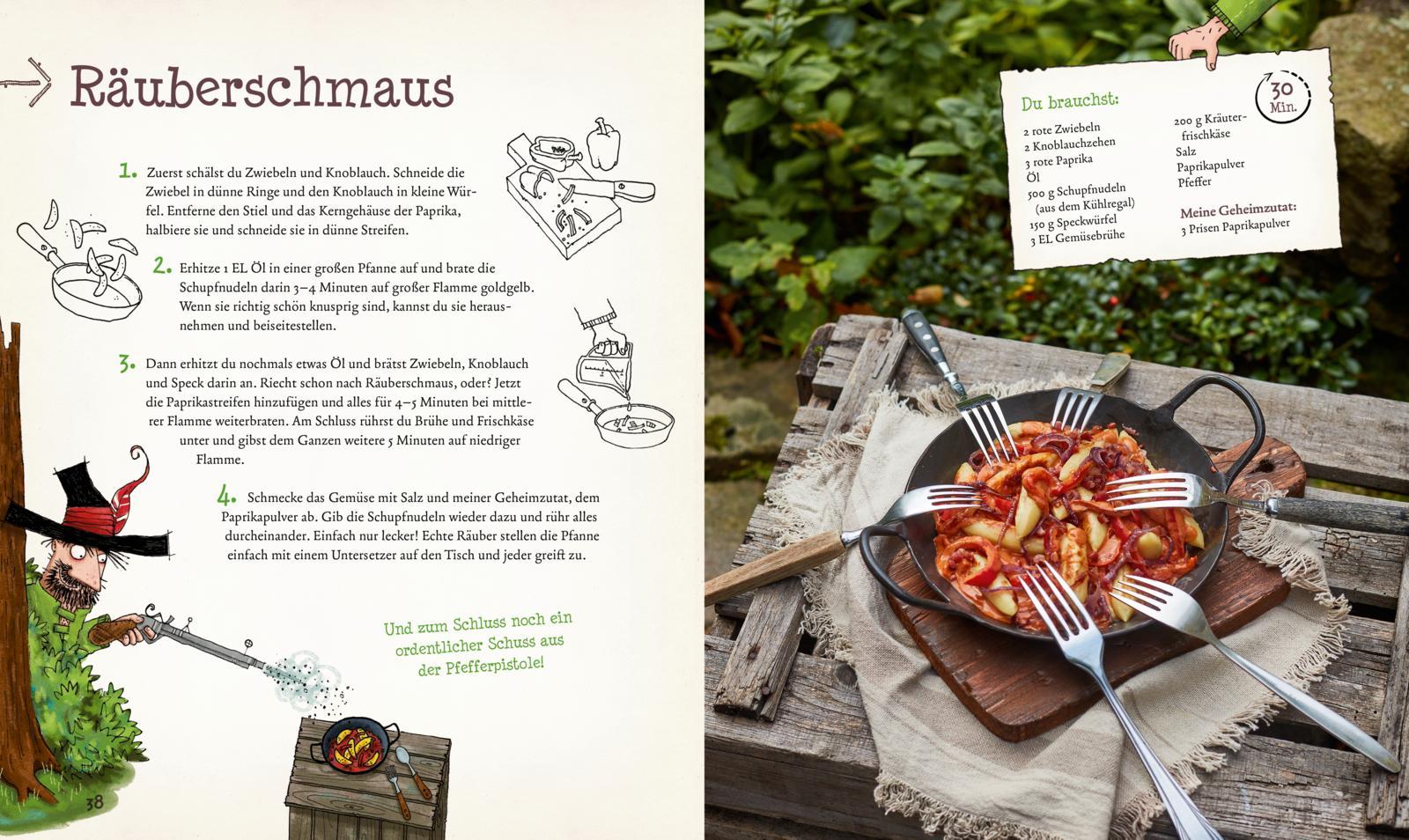 Beispielinhalt (Bild) Das große Räuber Hotzenplotz Koch- und Backbuch