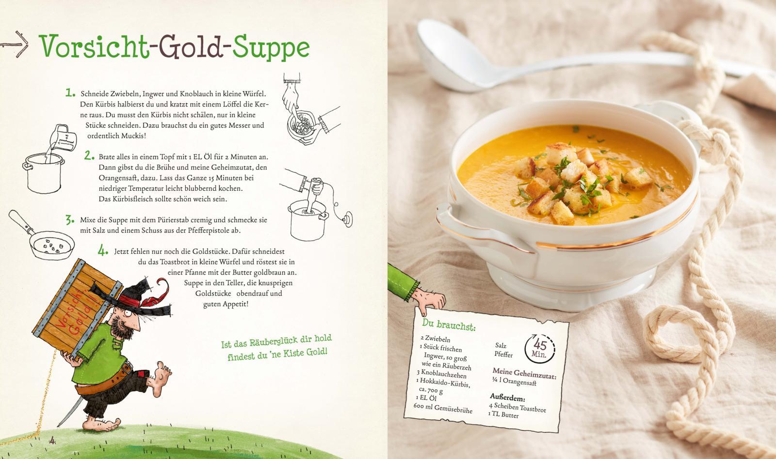 Beispielinhalt (Bild) Das große Räuber Hotzenplotz Koch- und Backbuch