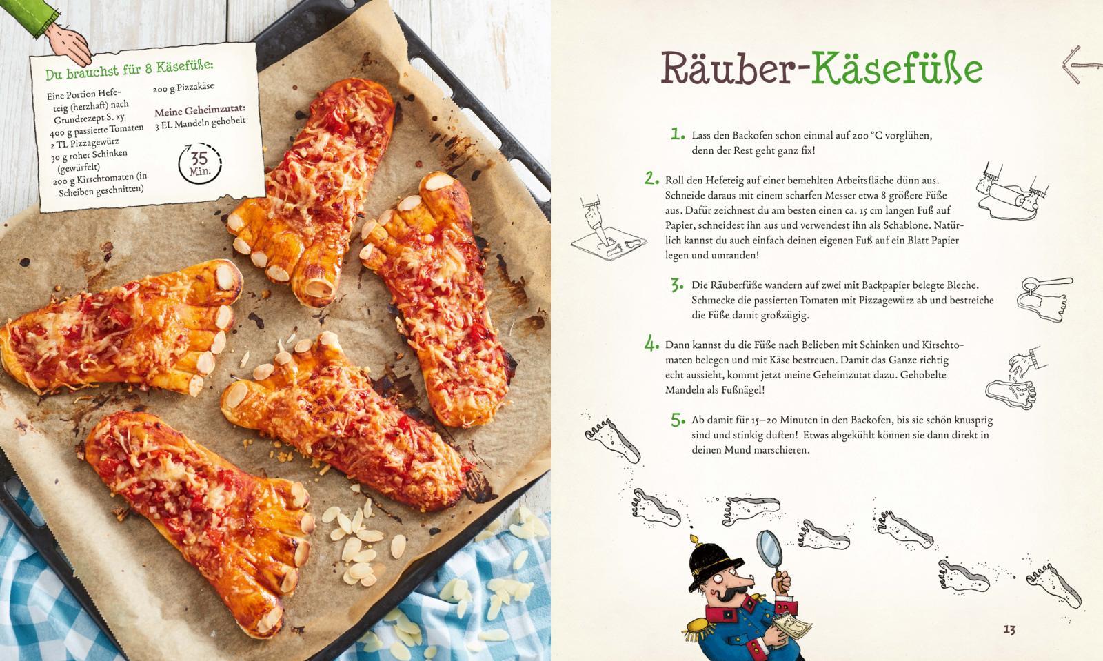 Beispielinhalt (Bild) Das große Räuber Hotzenplotz Koch- und Backbuch