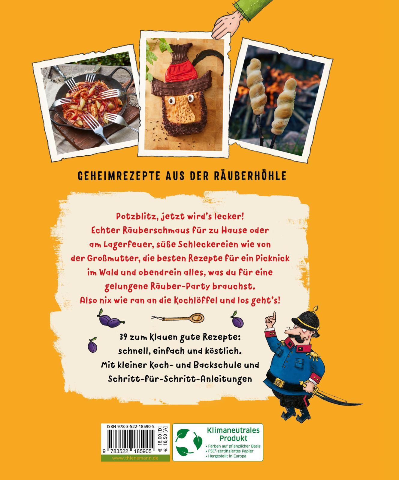 Rückseitencover Das große Räuber Hotzenplotz Koch- und Backbuch