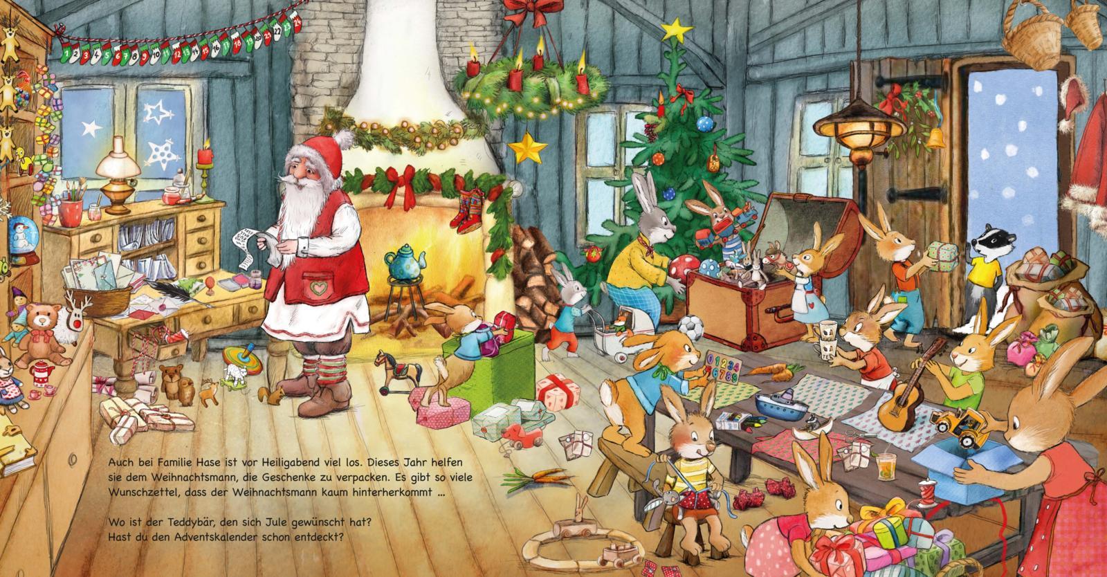 Beispielinhalt (Bild) Mein allererstes Wimmelbuch: Fröhliche Weihnachten