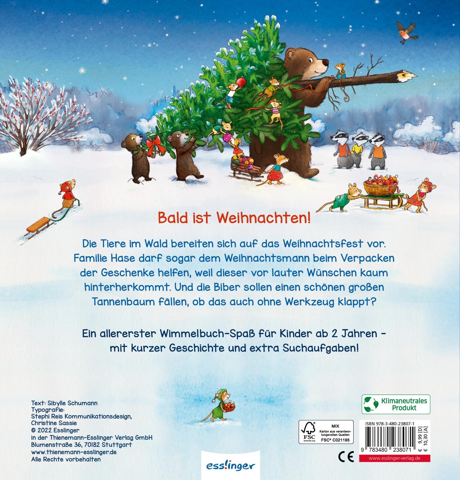 Rückseitencover Mein allererstes Wimmelbuch: Fröhliche Weihnachten