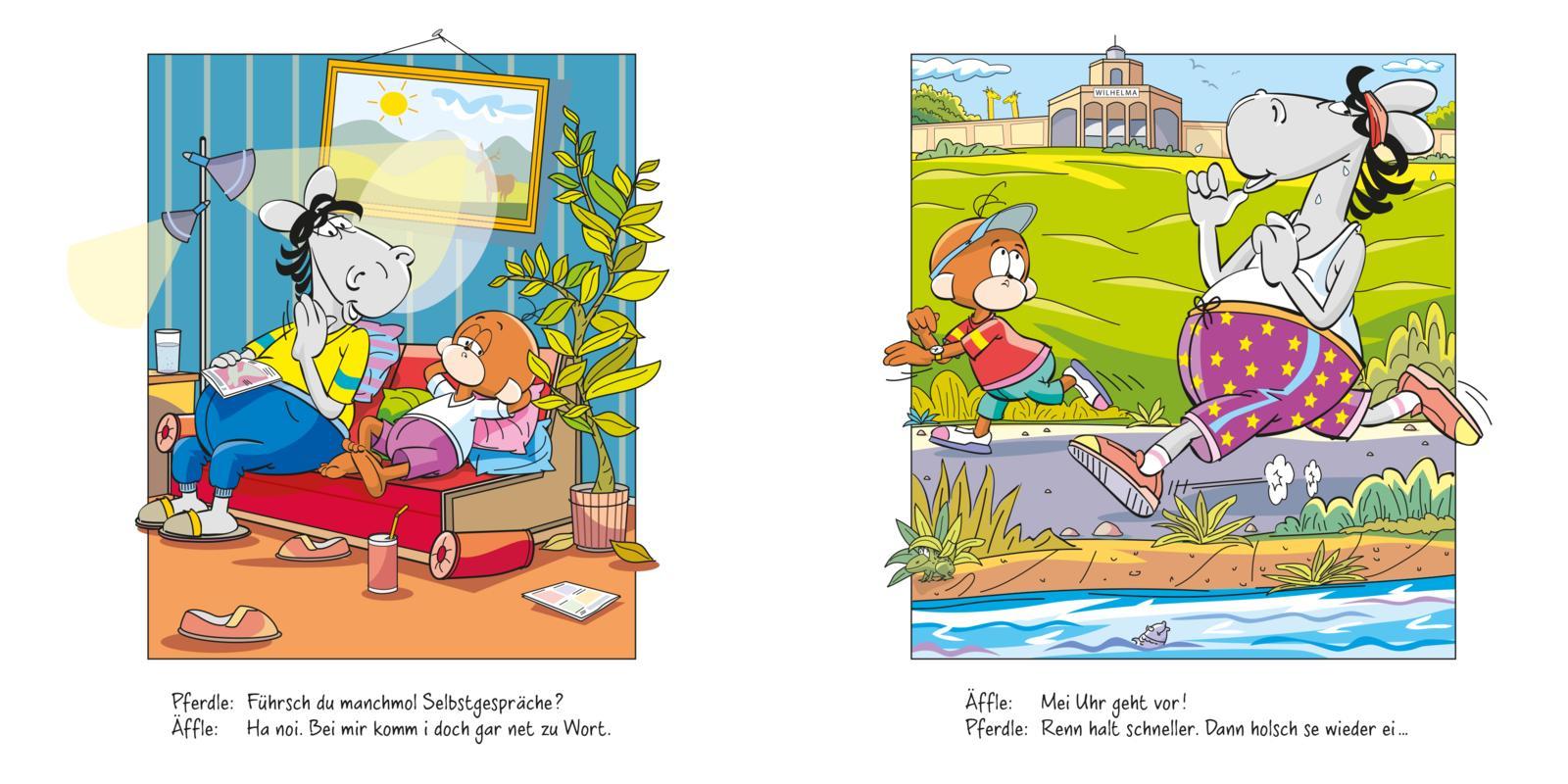 Beispielinhalt (Bild) Äffle & Pferdle: Das isch, was man haben muuß!