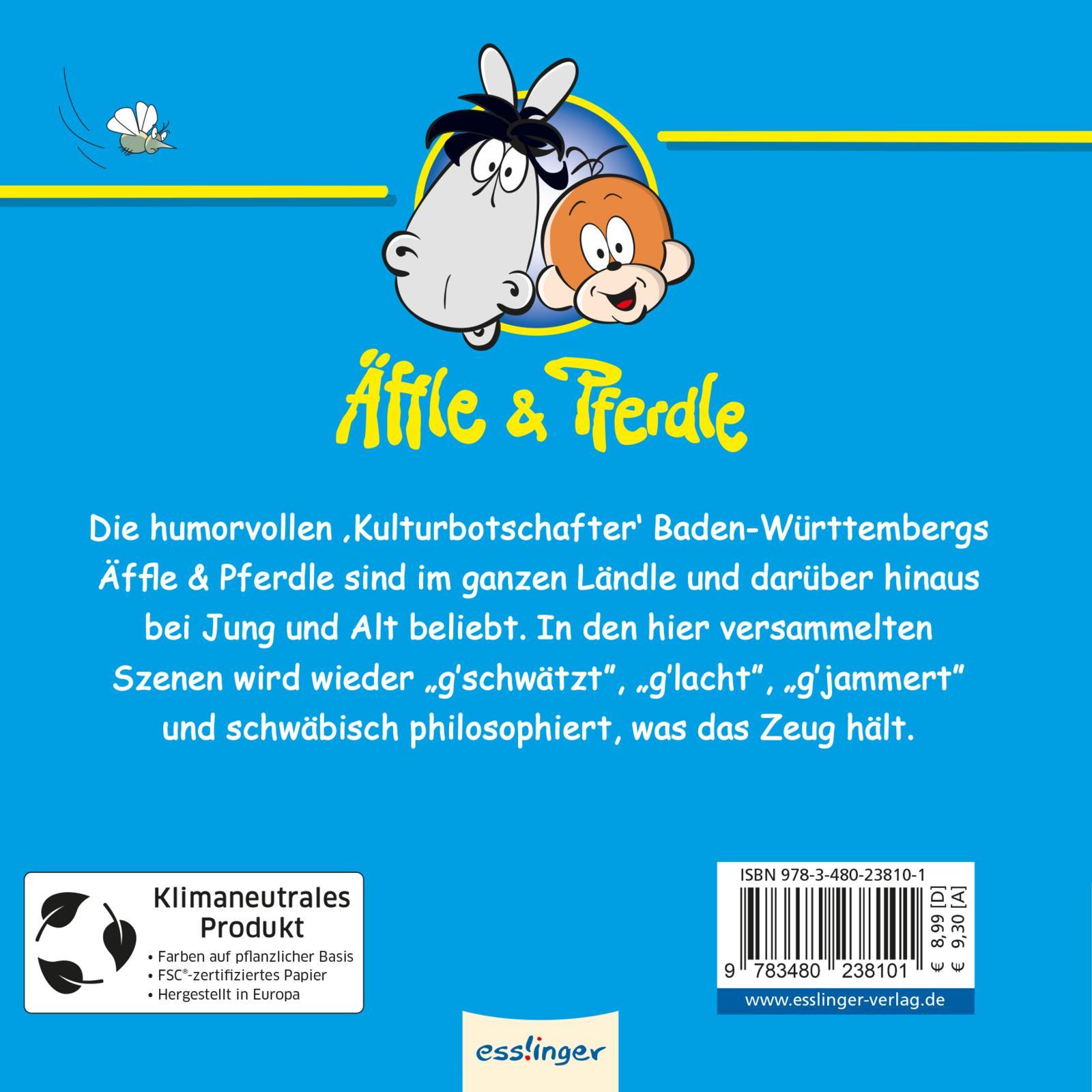 Rückseitencover Äffle & Pferdle: Das isch, was man haben muuß!