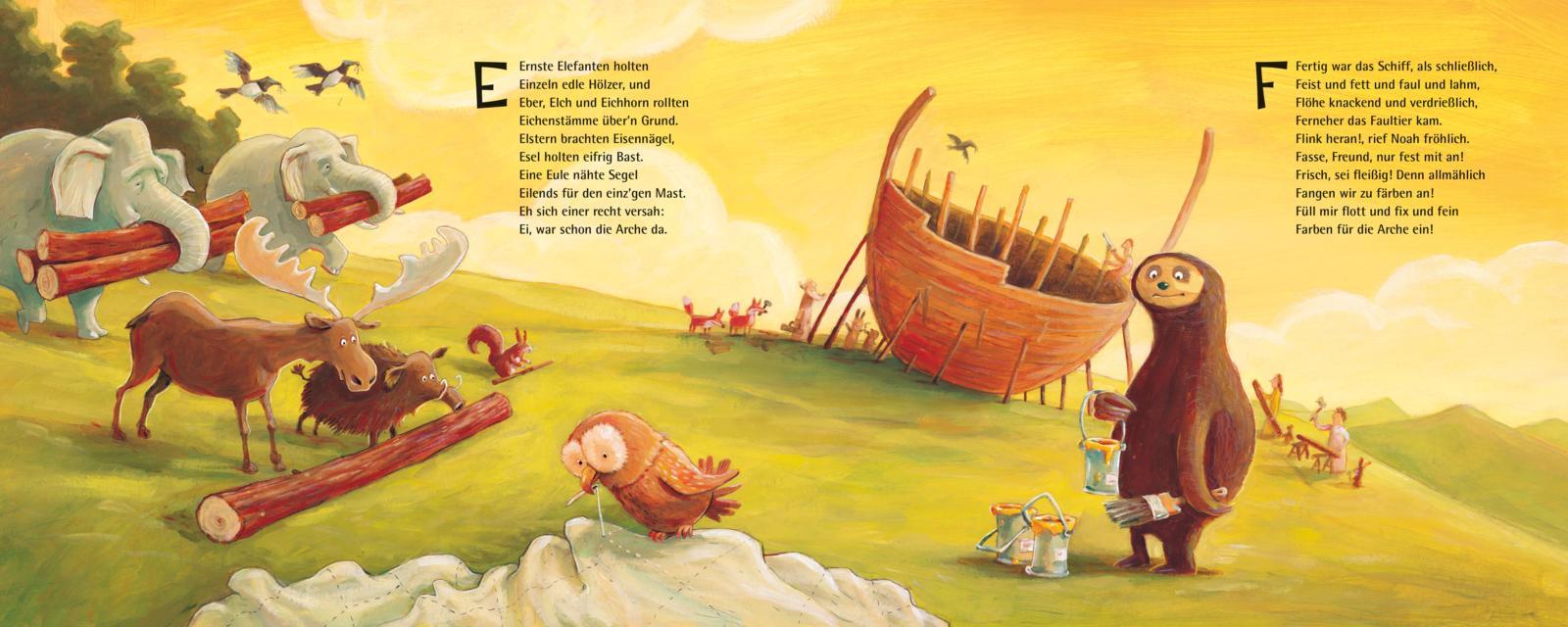 Beispielinhalt (Bild) ABC, ABC, Arche Noah sticht in See