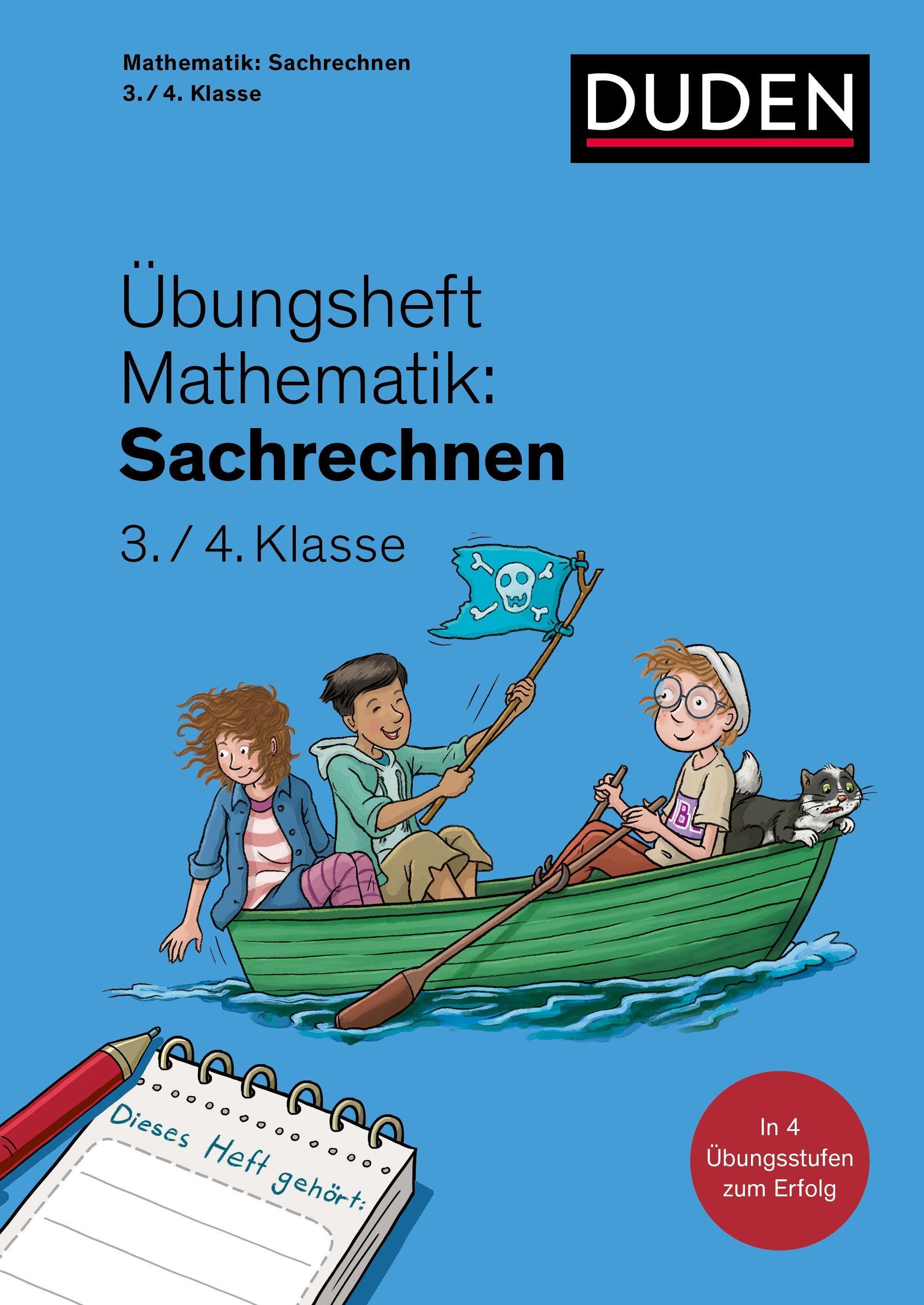 Vorderes Coverbild Übungsheft Mathematik - Sachrechnen 3./4. Klasse