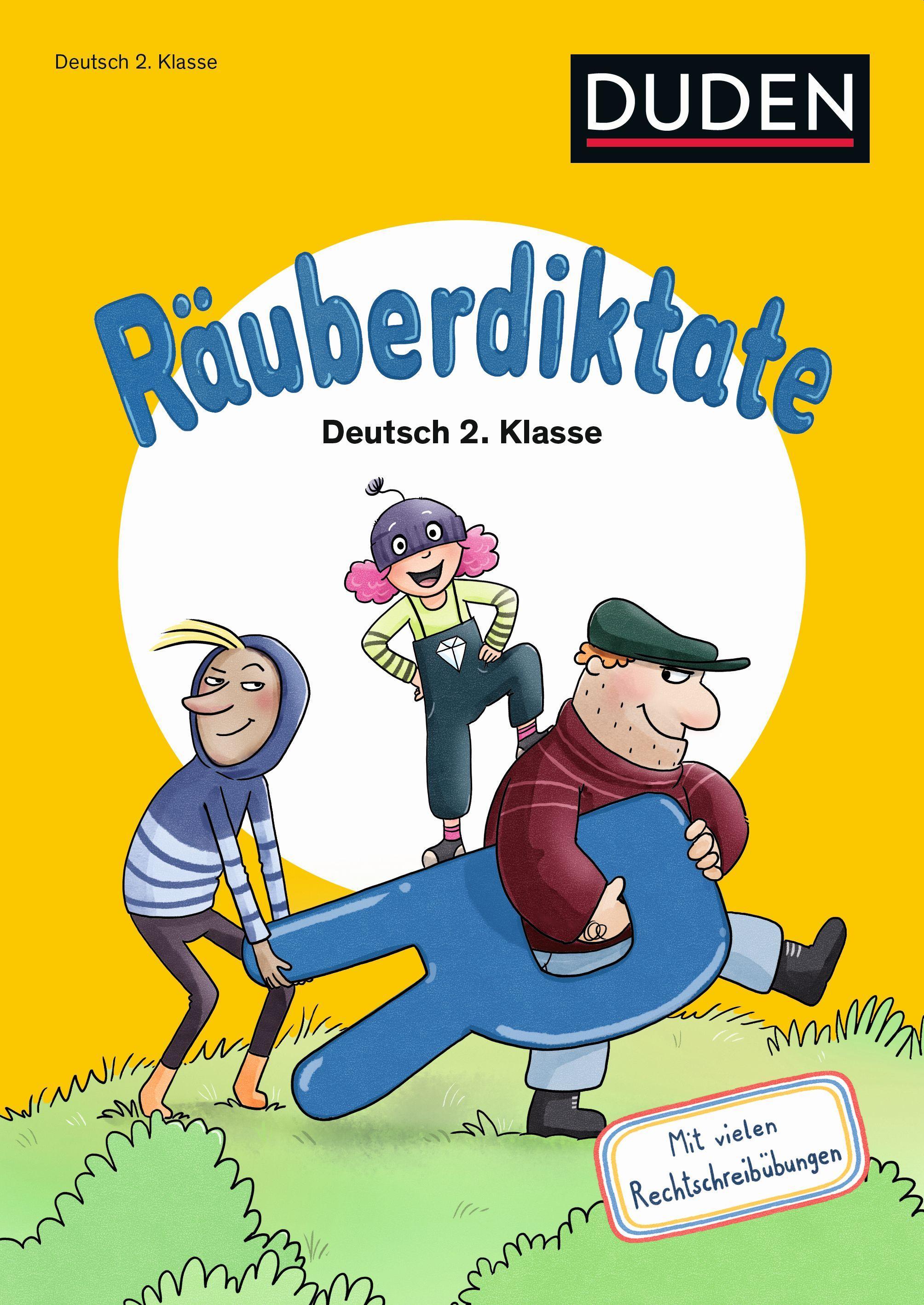 Vorderes Coverbild Räuberdiktate 2. Klasse