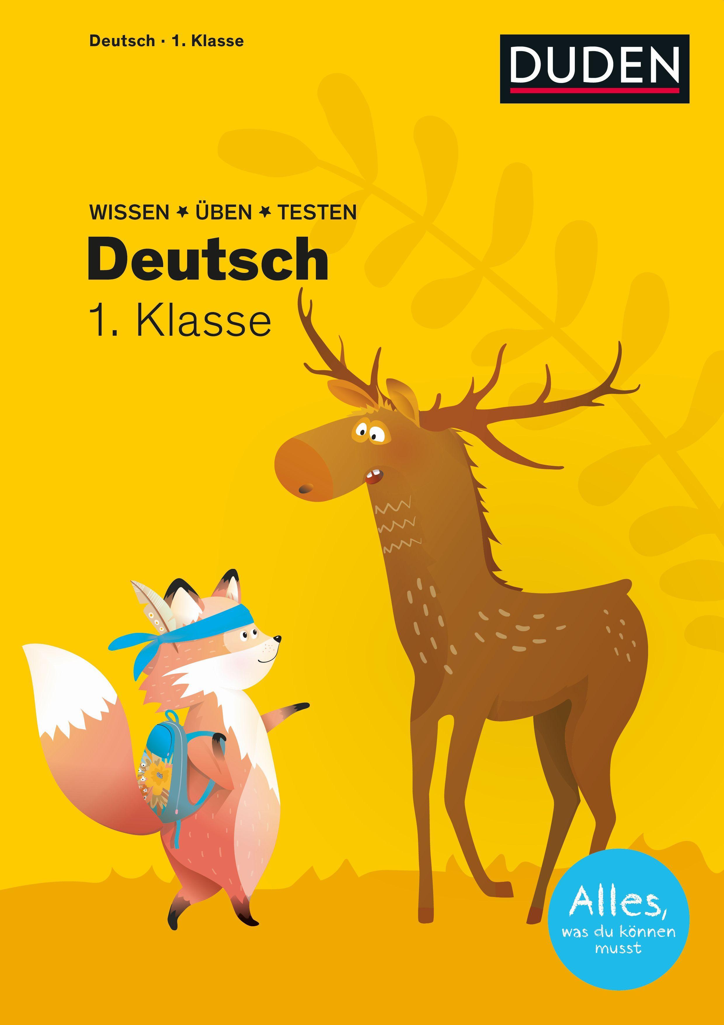 Vorderes Coverbild Wissen - Üben - Testen: Deutsch 1. Klasse