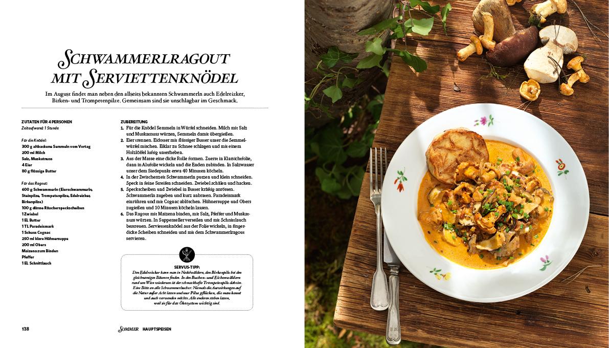 Beispielinhalt (Bild) Das große Servus-Kochbuch Band 1