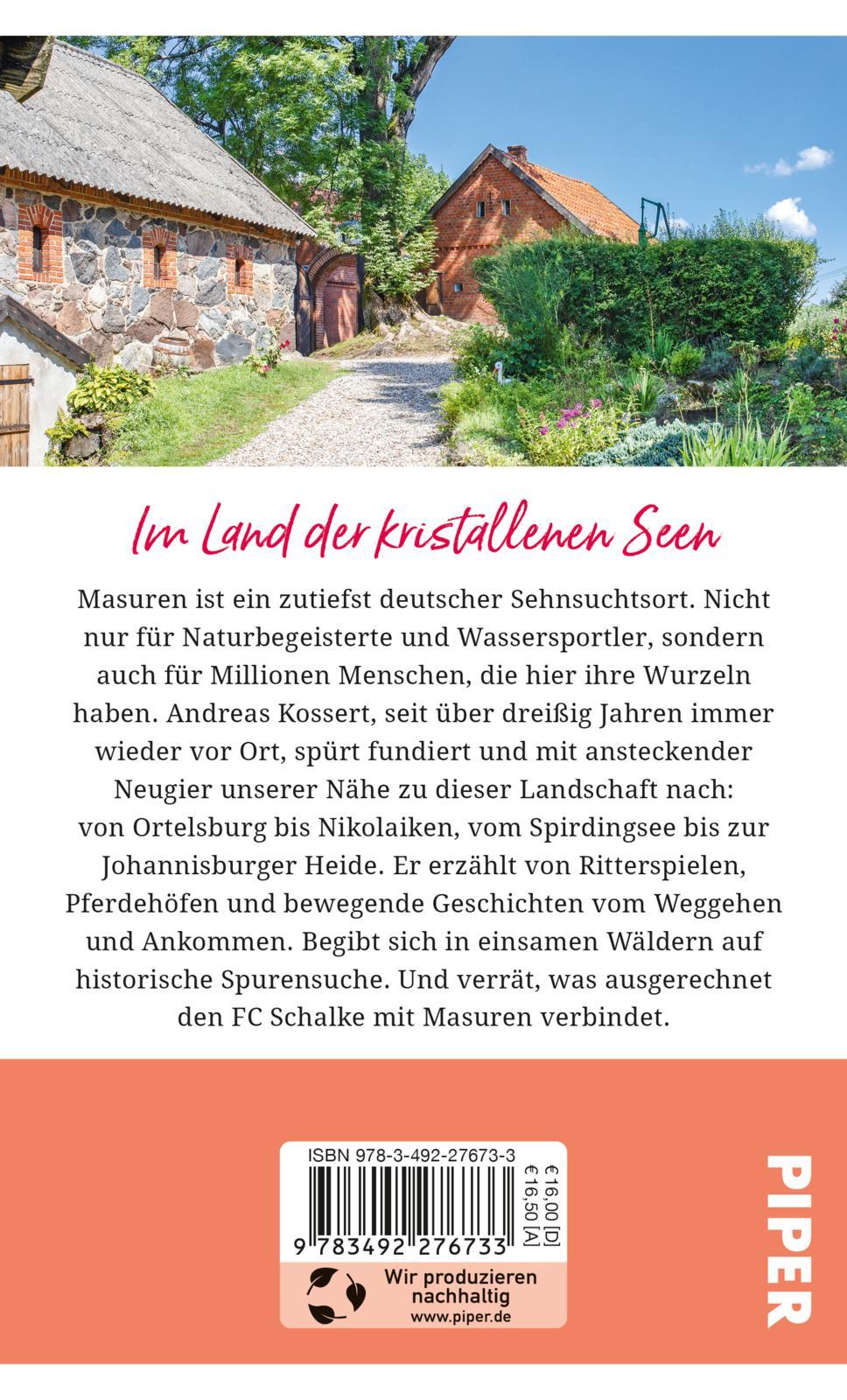 Rückseitencover Gebrauchsanweisung für Masuren