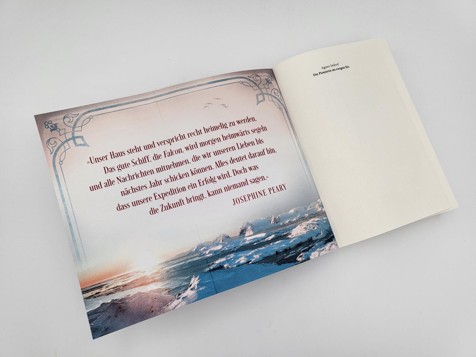 Beispielinhalt (Bild) Die Pionierin im ewigen Eis