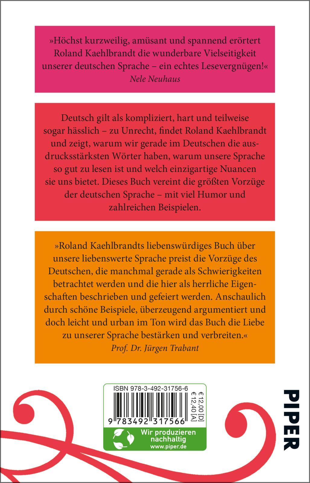 Rückseitencover Deutsch - Eine Liebeserklärung