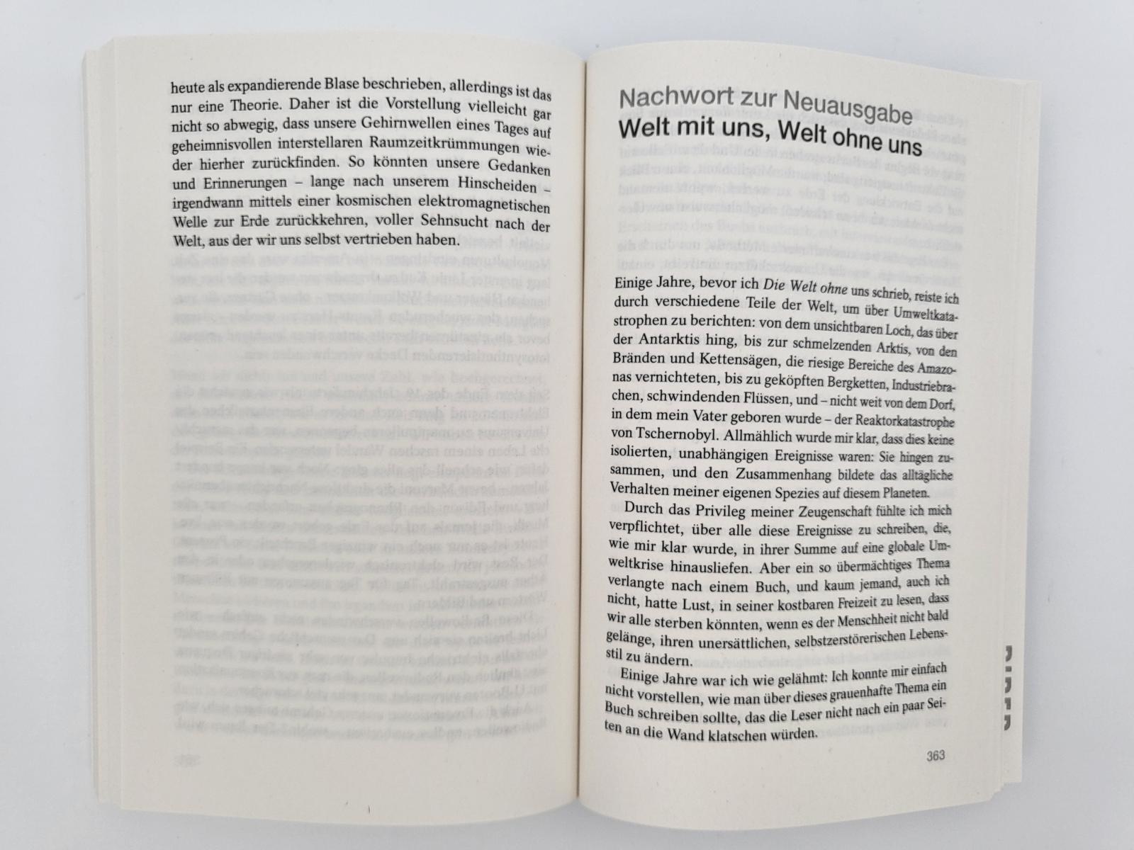 Beispielinhalt (Bild) Die Welt ohne uns
