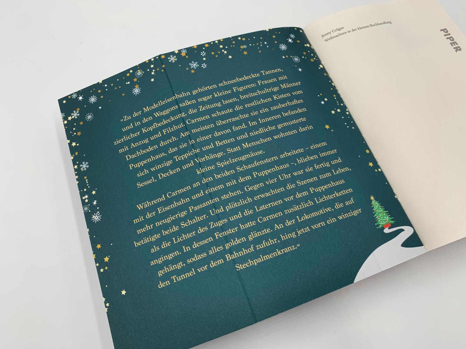 Beispielinhalt (Bild) Weihnachten in der kleinen Buchhandlung