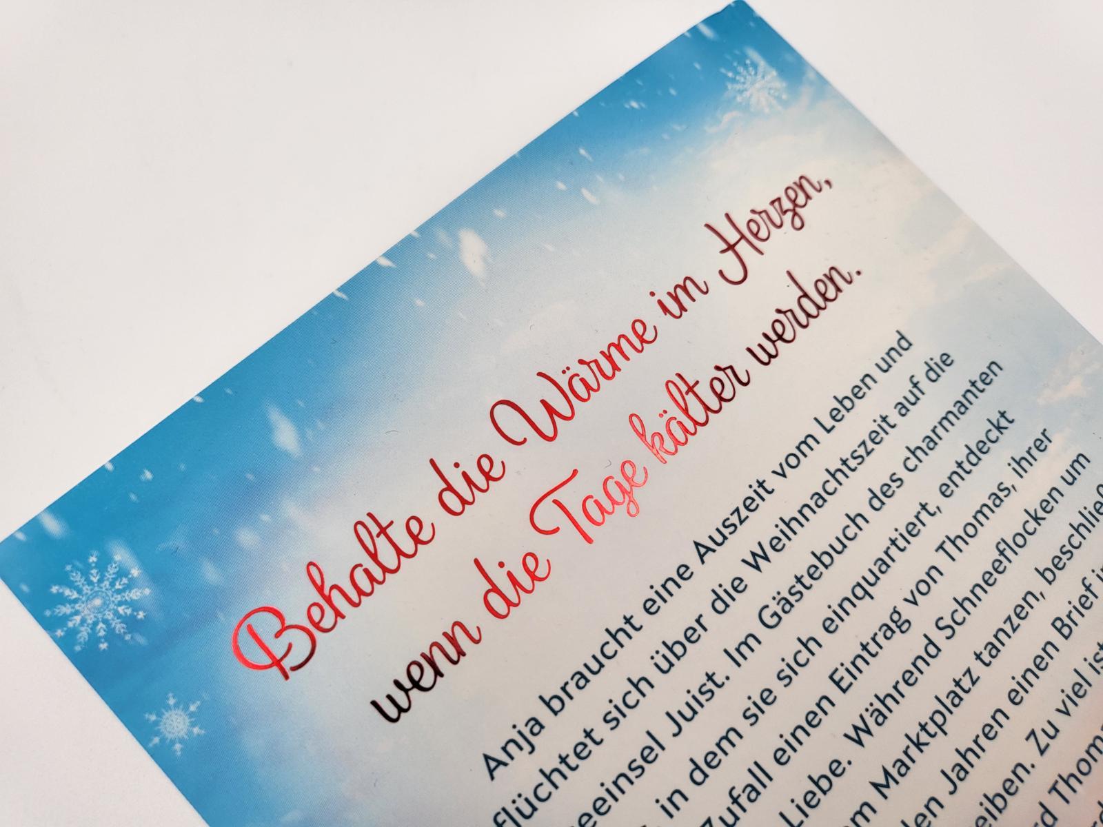 Beispielinhalt (Bild) Winterzauber in den Dünen