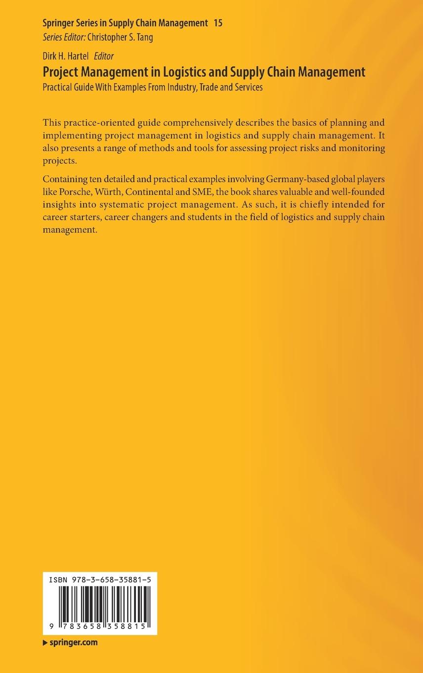 Rückseitencover Project Management in Logistics and Supply Chain Management