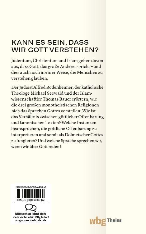 Rückseitencover Welche Sprache spricht Gott?