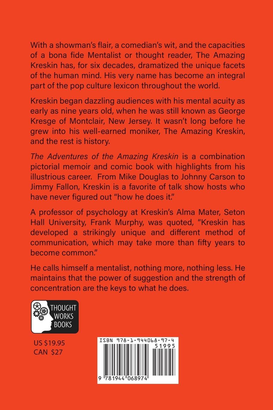 Rückseitencover The Adventures of the Amazing Kreskin