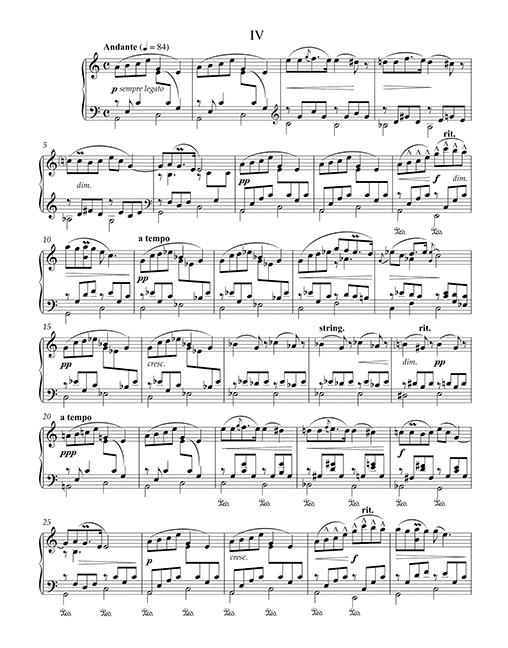 Beispielinhalt (Bild) Suite für Klavier A-Dur op. 98