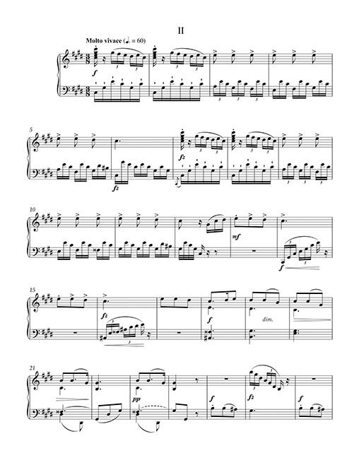 Beispielinhalt (Bild) Suite für Klavier A-Dur op. 98