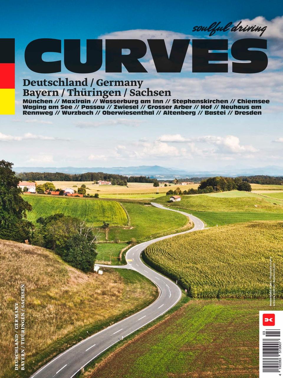 Vorderes Coverbild CURVES Deutschlands Südosten / Germany's Southeast