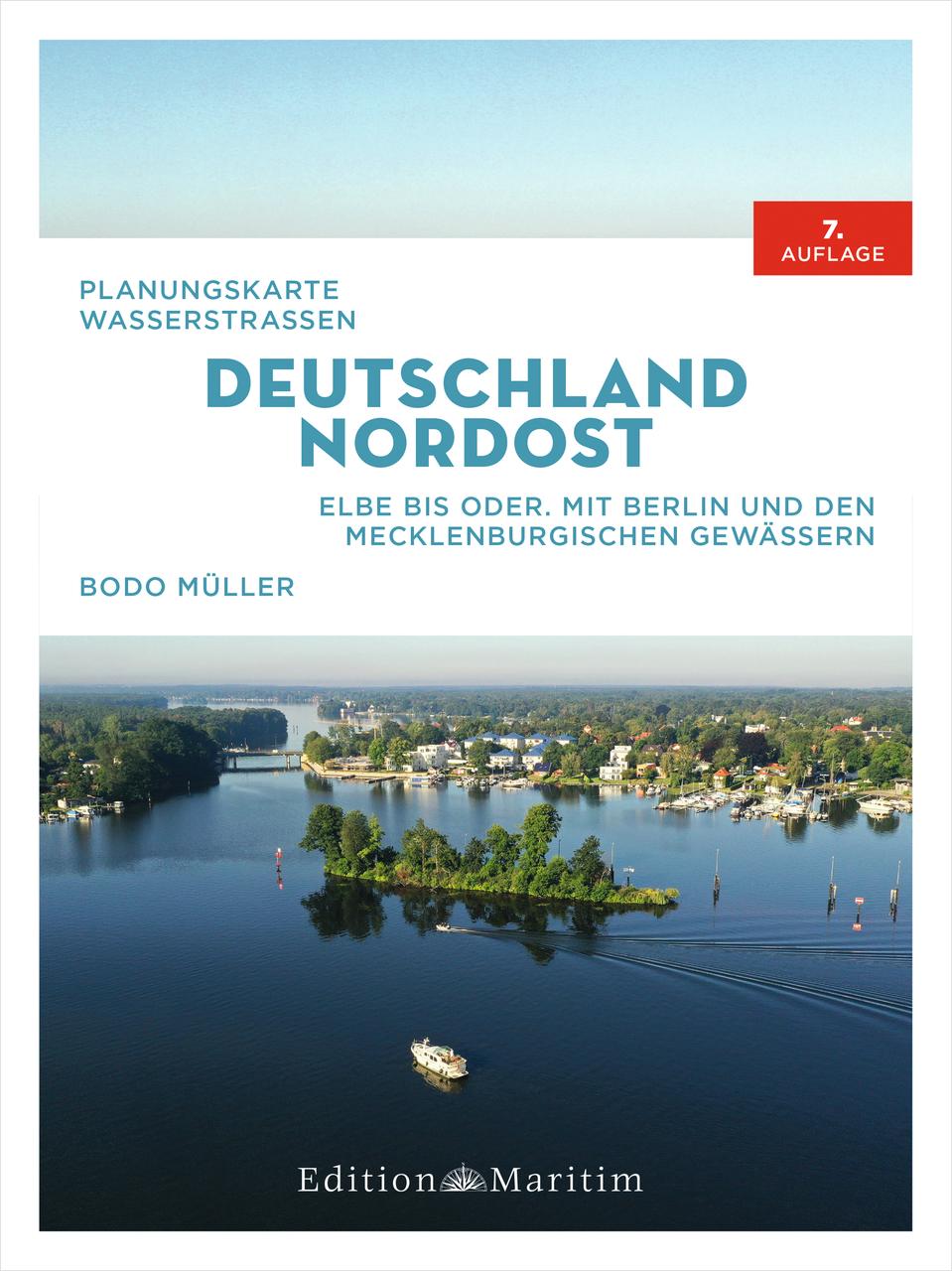 Vorderes Coverbild Planungskarte Wasserstraßen Deutschland Nordost