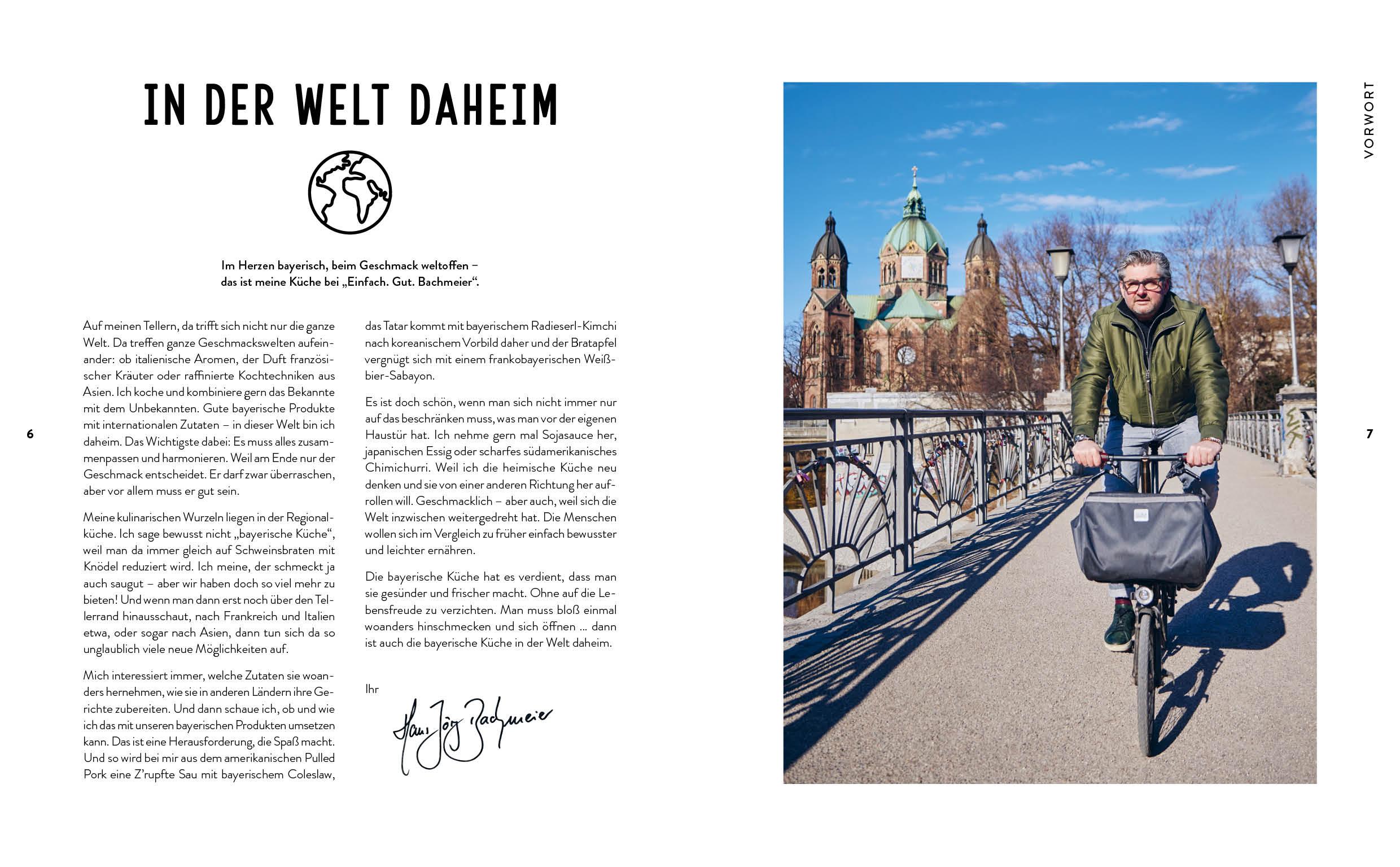 Beispielinhalt (Bild) Einfach. Gut. Bachmeier. - In der Welt daheim