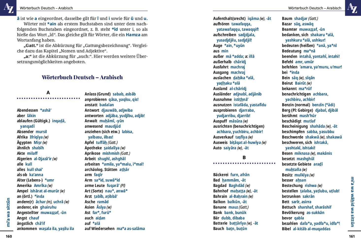Beispielinhalt (Bild) Reise Know-How Sprachführer  Hocharabisch - Wort für Wort