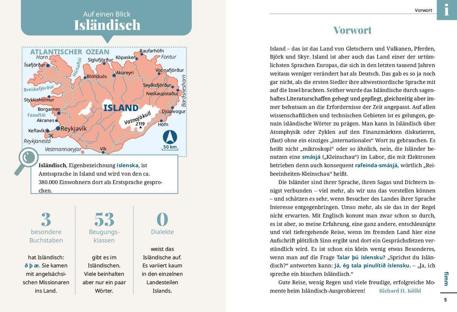 Beispielinhalt (Bild) Isländisch - Wort für Wort