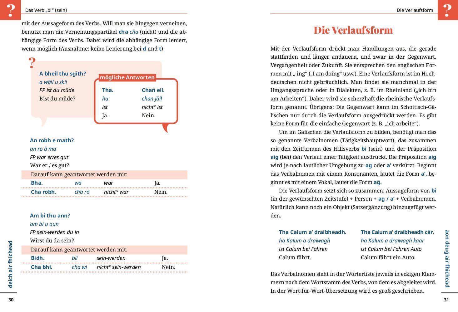 Beispielinhalt (Bild) Schottisch-Gälisch - Wort für Wort