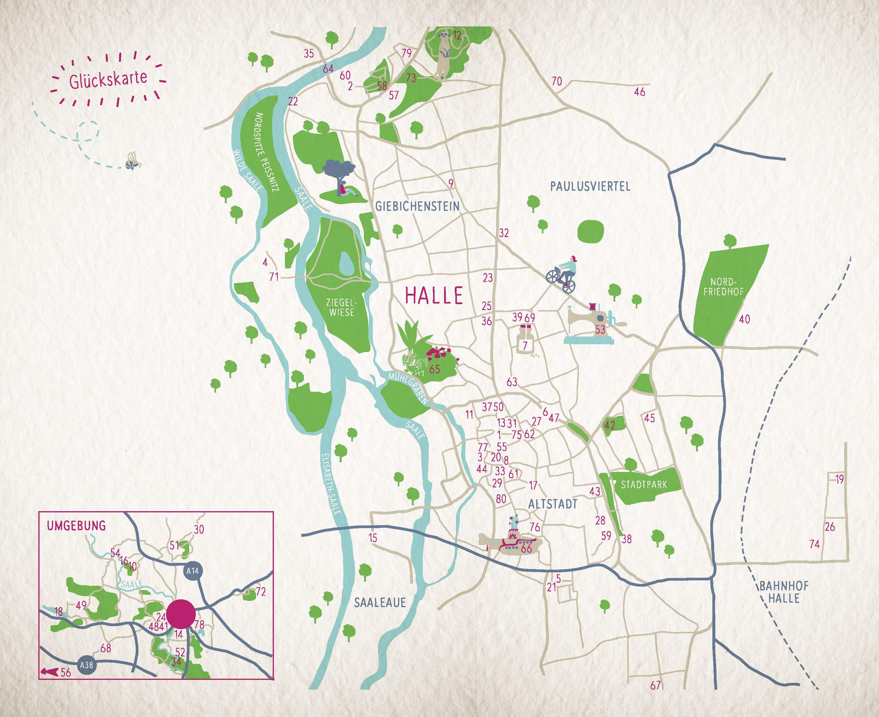 Beispielinhalt (Bild) Glücksorte in Halle