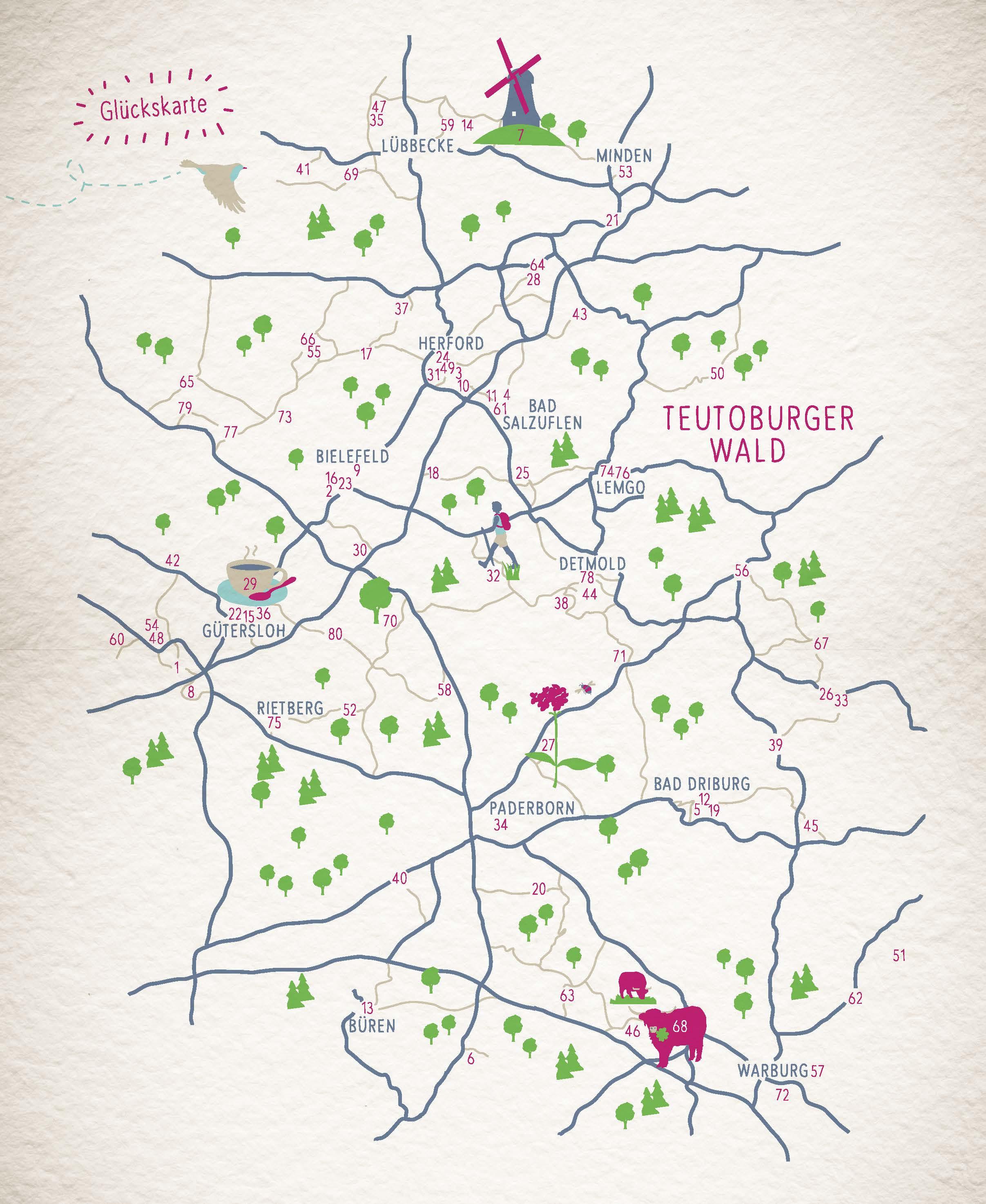 Beispielinhalt (Bild) Glücksorte im Teutoburger Wald