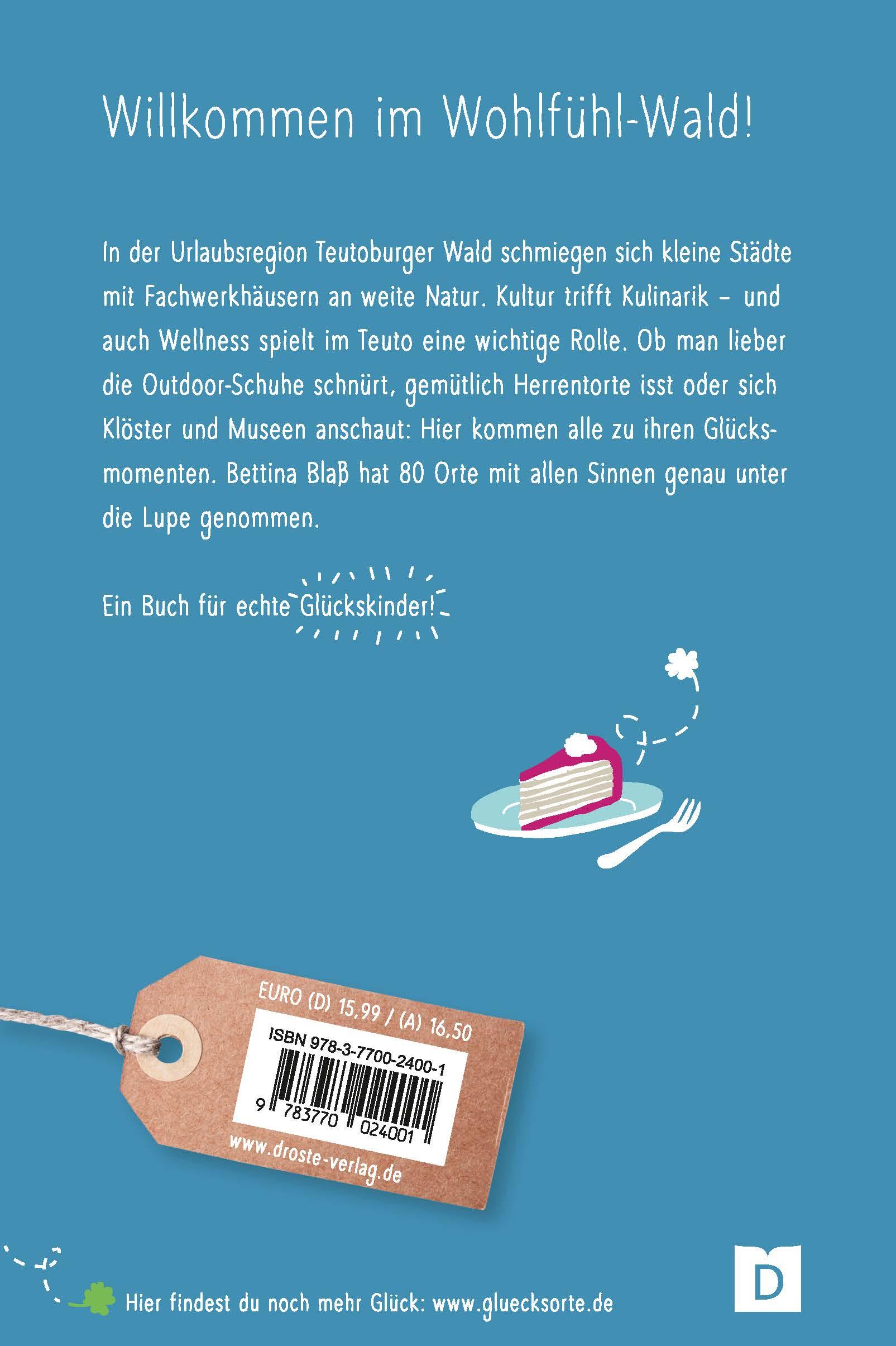 Rückseitencover Glücksorte im Teutoburger Wald