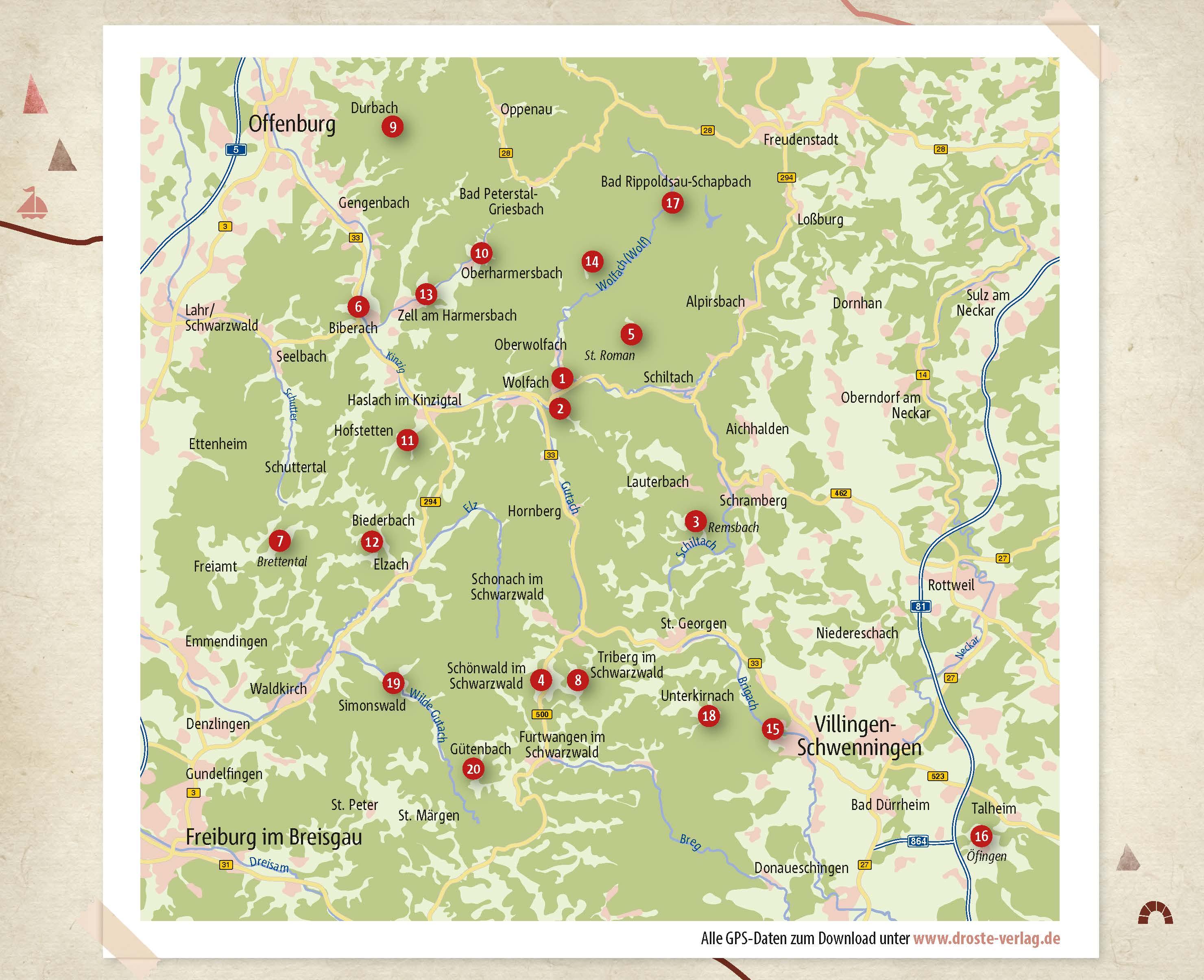 Beispielinhalt (Bild) Schwarzwald - die Mitte. Wandern für die Seele
