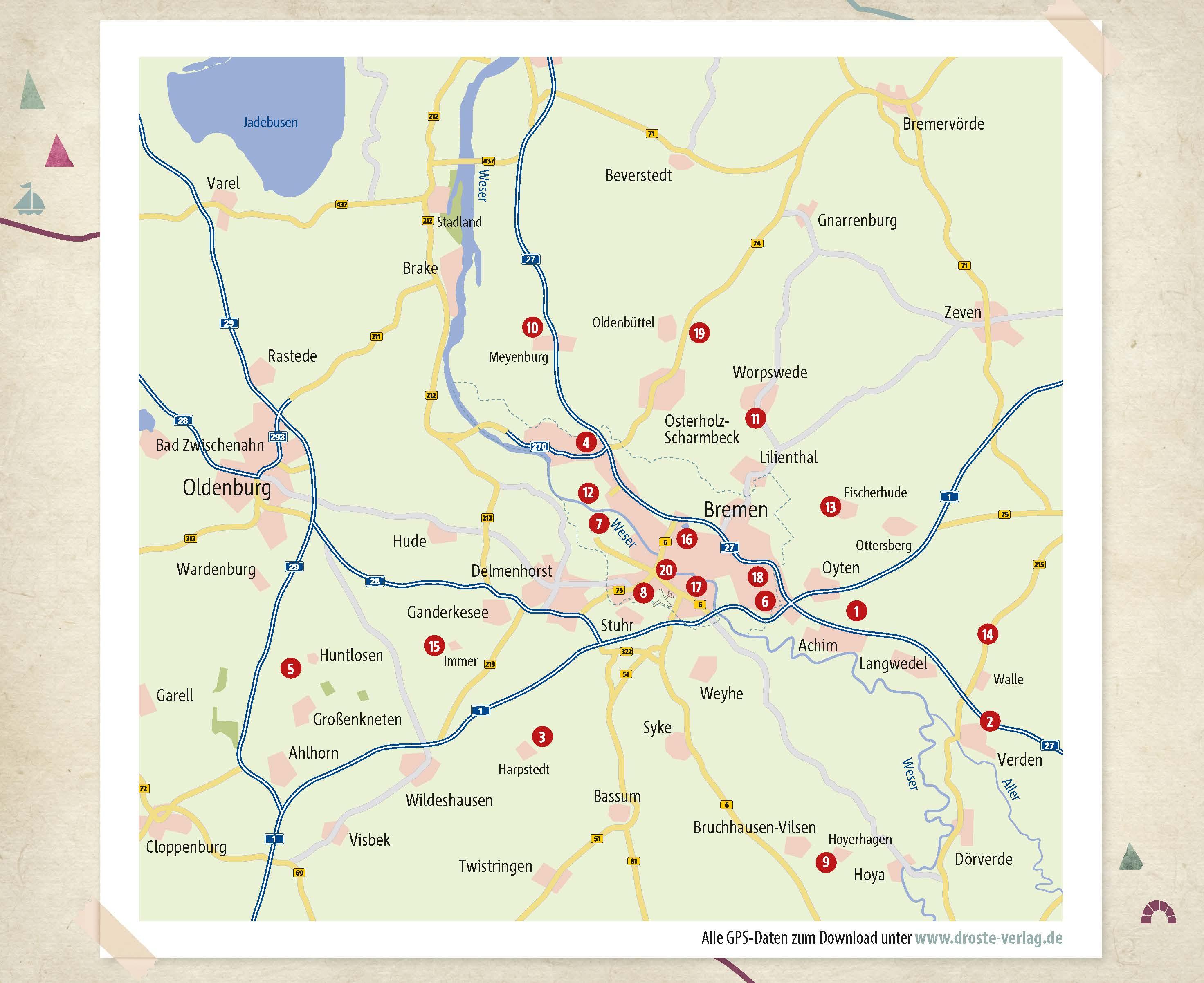 Beispielinhalt (Bild) In und um Bremen. Wandern für die Seele