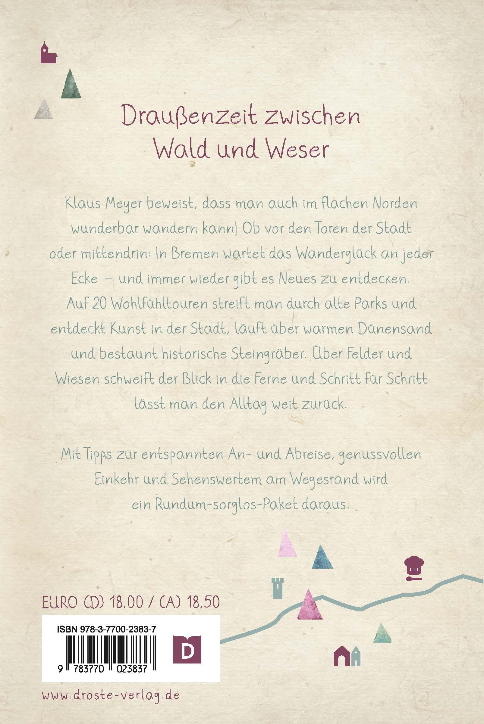 Rückseitencover In und um Bremen. Wandern für die Seele