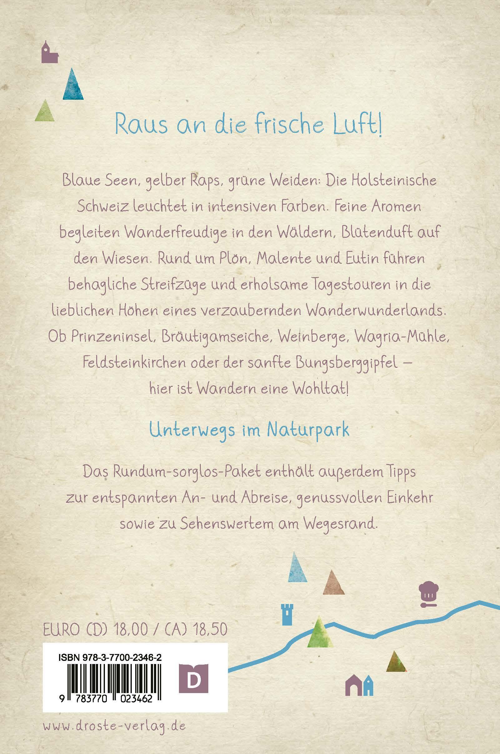 Rückseitencover Holsteinische Schweiz. Wandern für die Seele