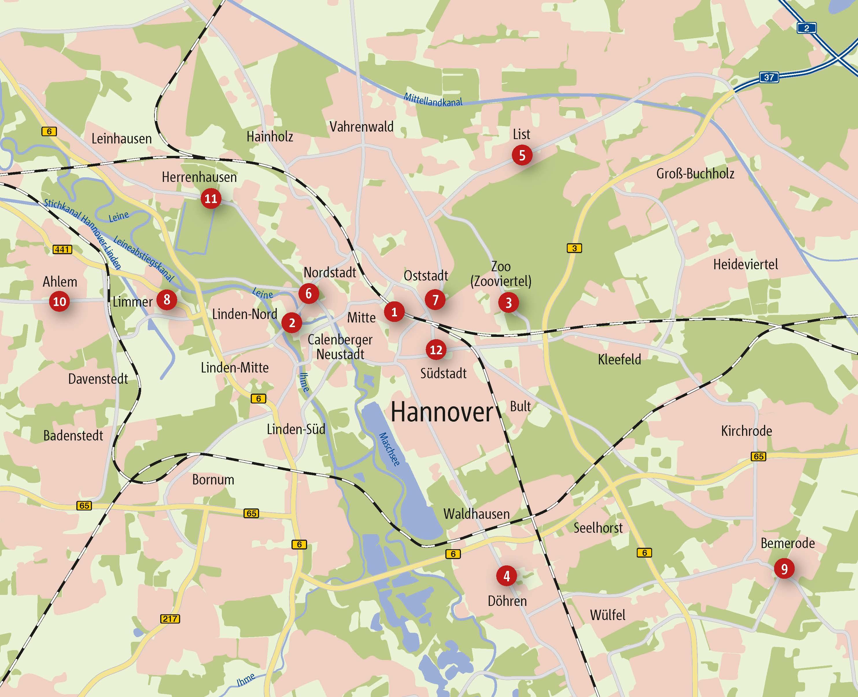 Beispielinhalt (Bild) Zu Fuß durch Hannover