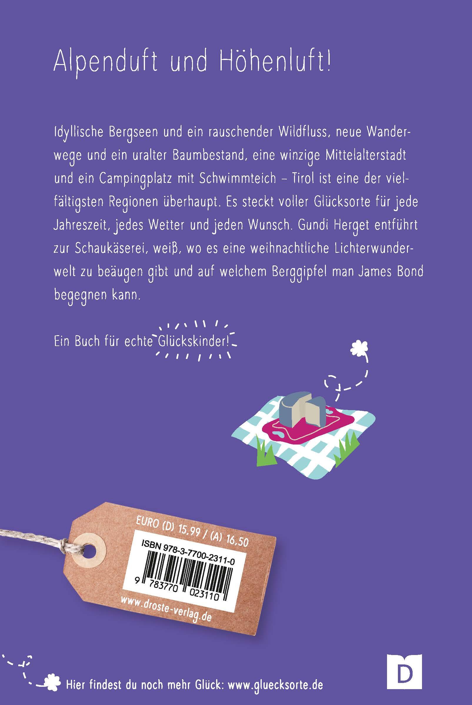 Rückseitencover Glücksorte in Tirol