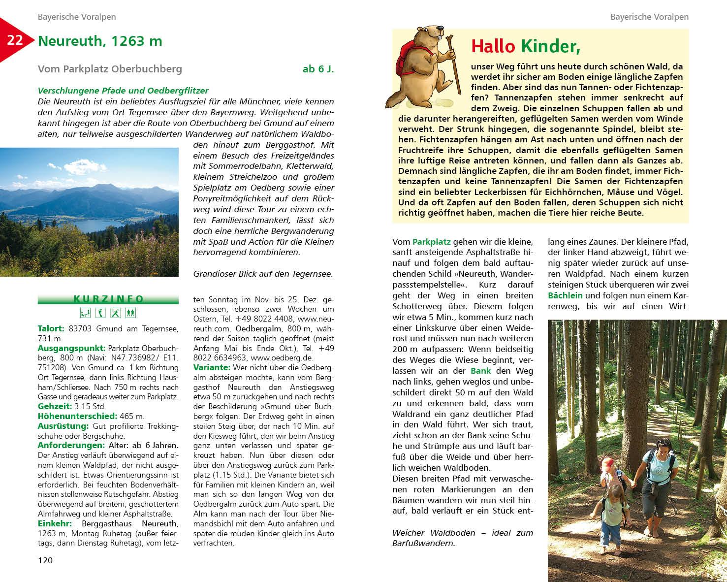 Beispielinhalt (Bild) ErlebnisWandern mit Kindern Münchner Berge