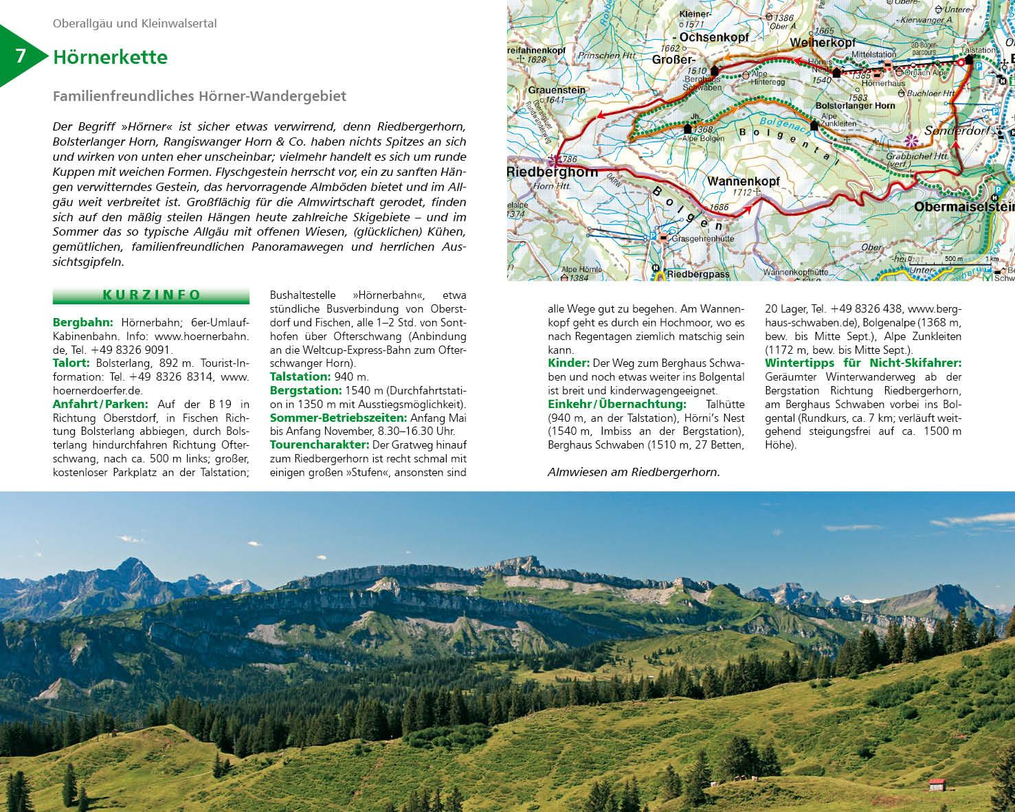 Beispielinhalt (Bild) Seilbahn-Wanderungen Allgäu