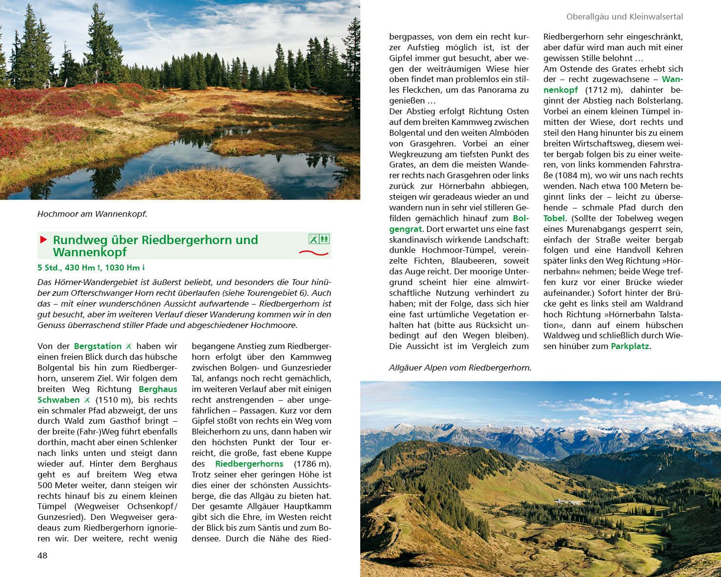 Beispielinhalt (Bild) Seilbahn-Wanderungen Allgäu