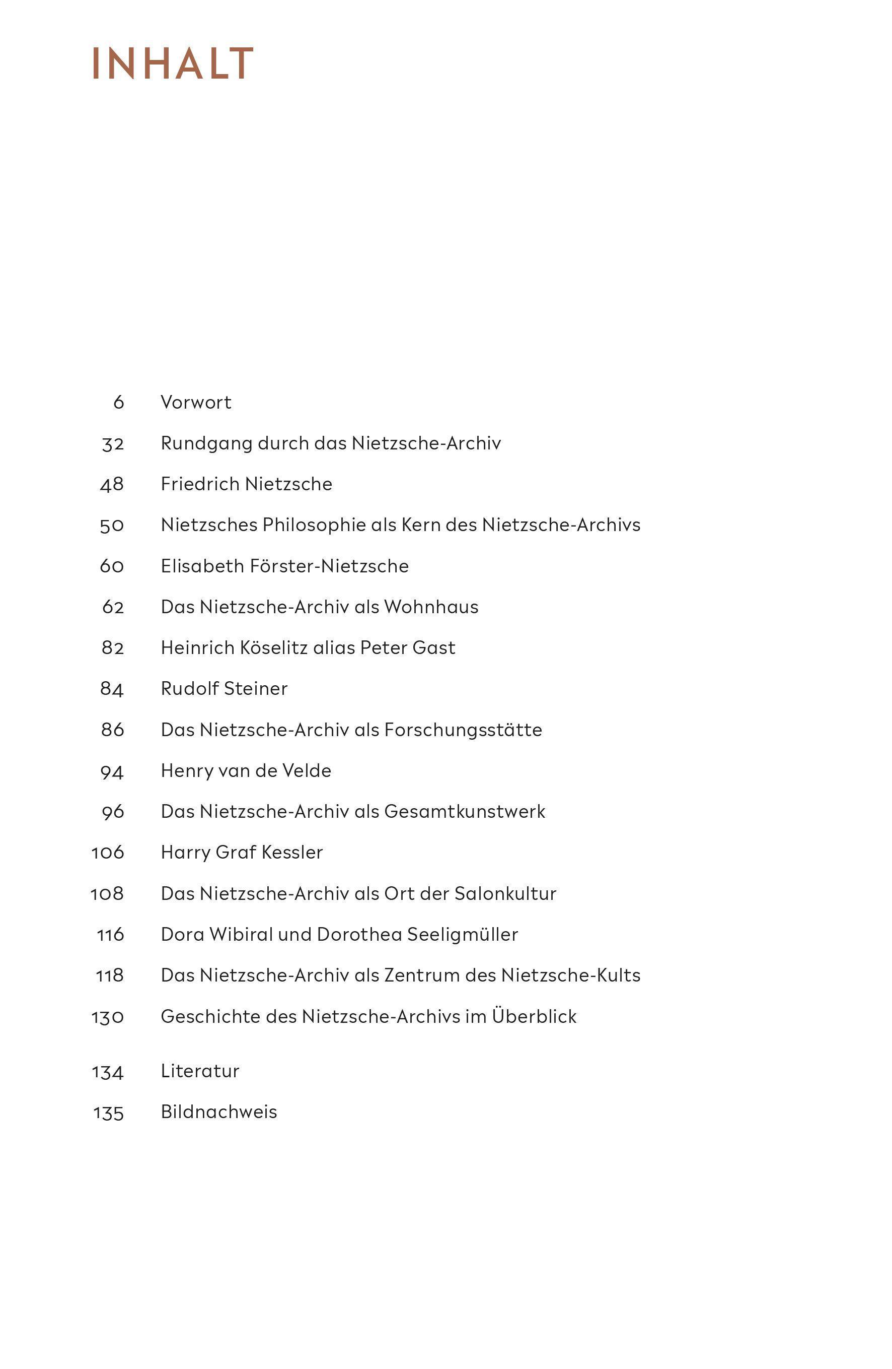 Beispielinhalt (Bild) Nietzsche-Archiv