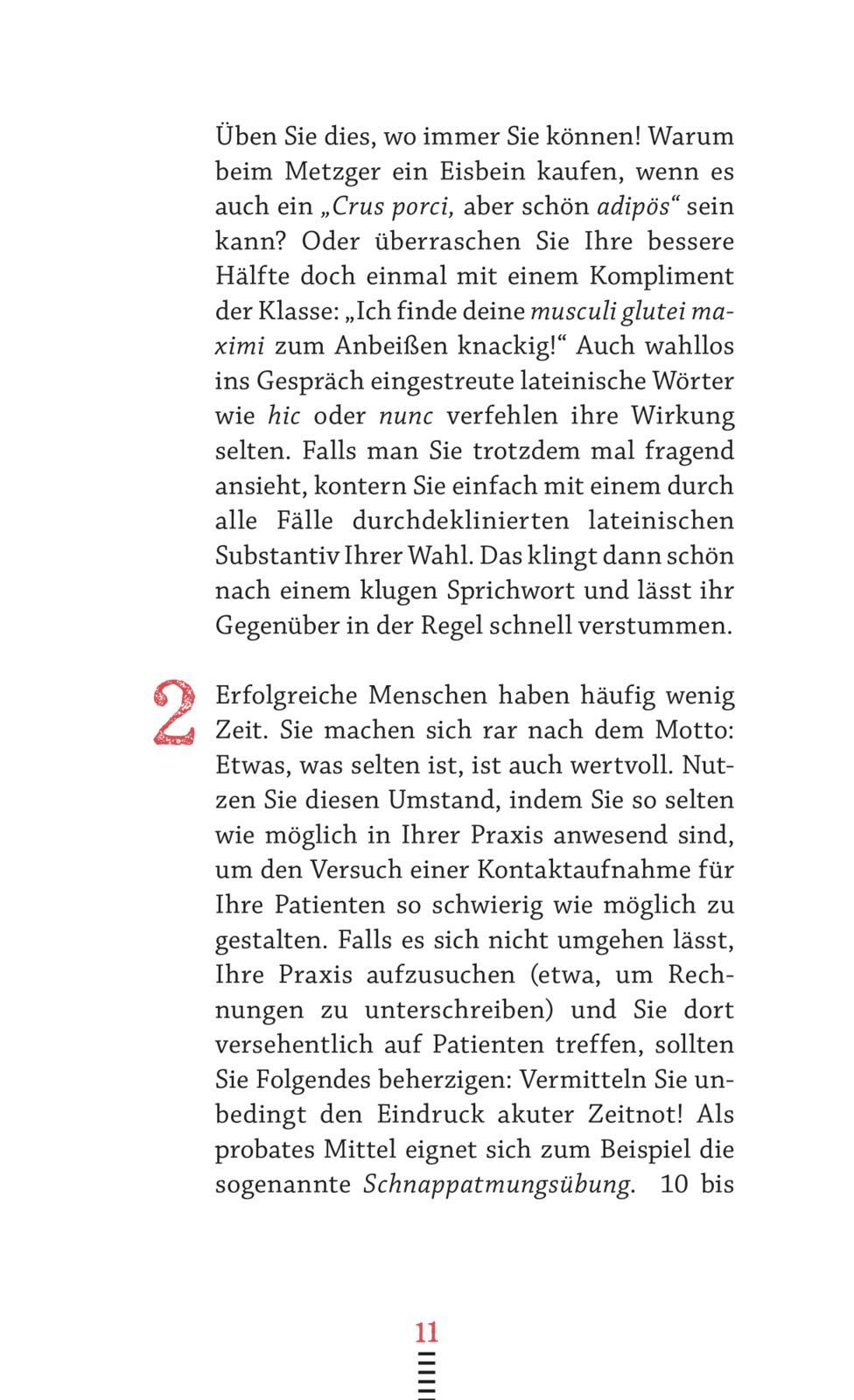 Beispielinhalt (Bild) Das böse Buch für Ärzte