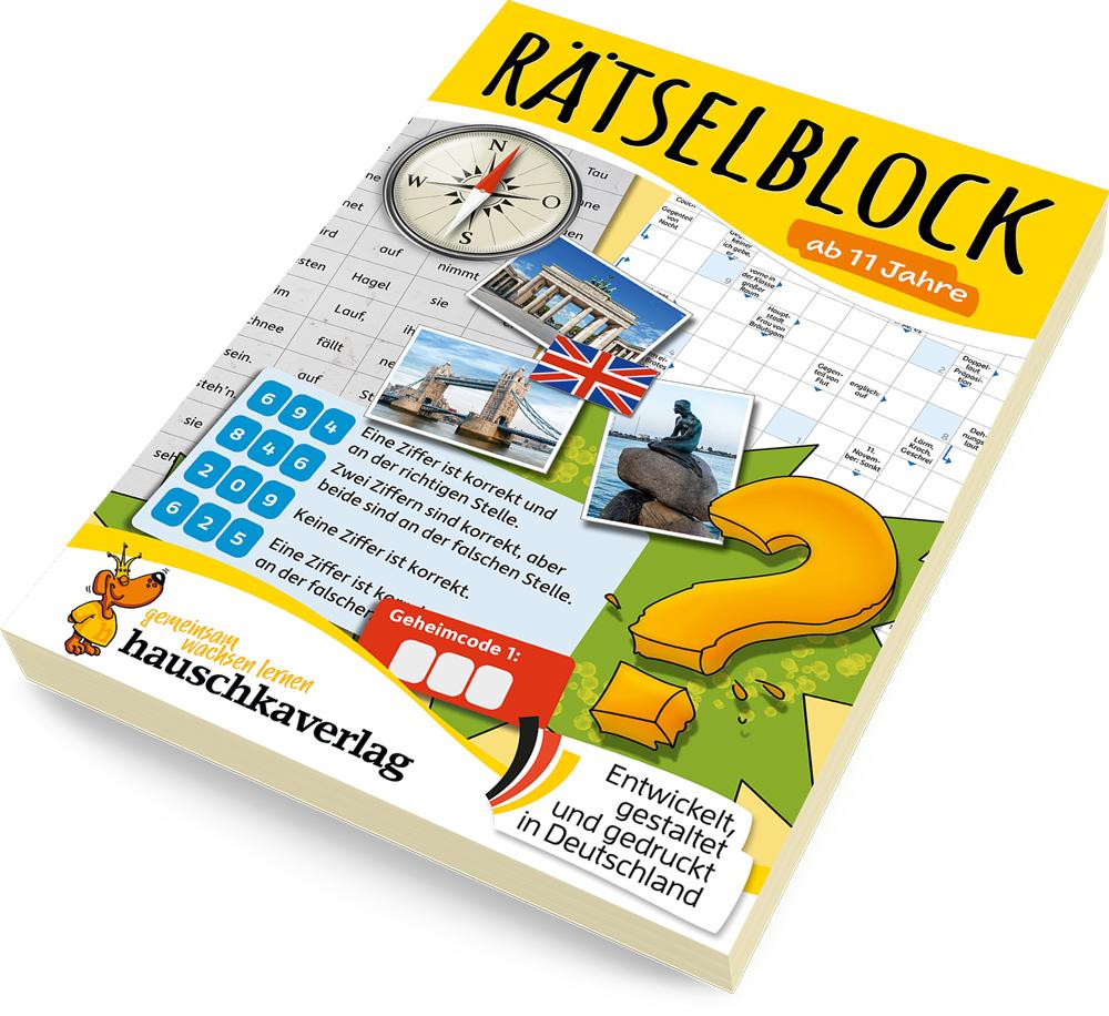 Beispielinhalt (Bild) Rätselblock ab 11 Jahre